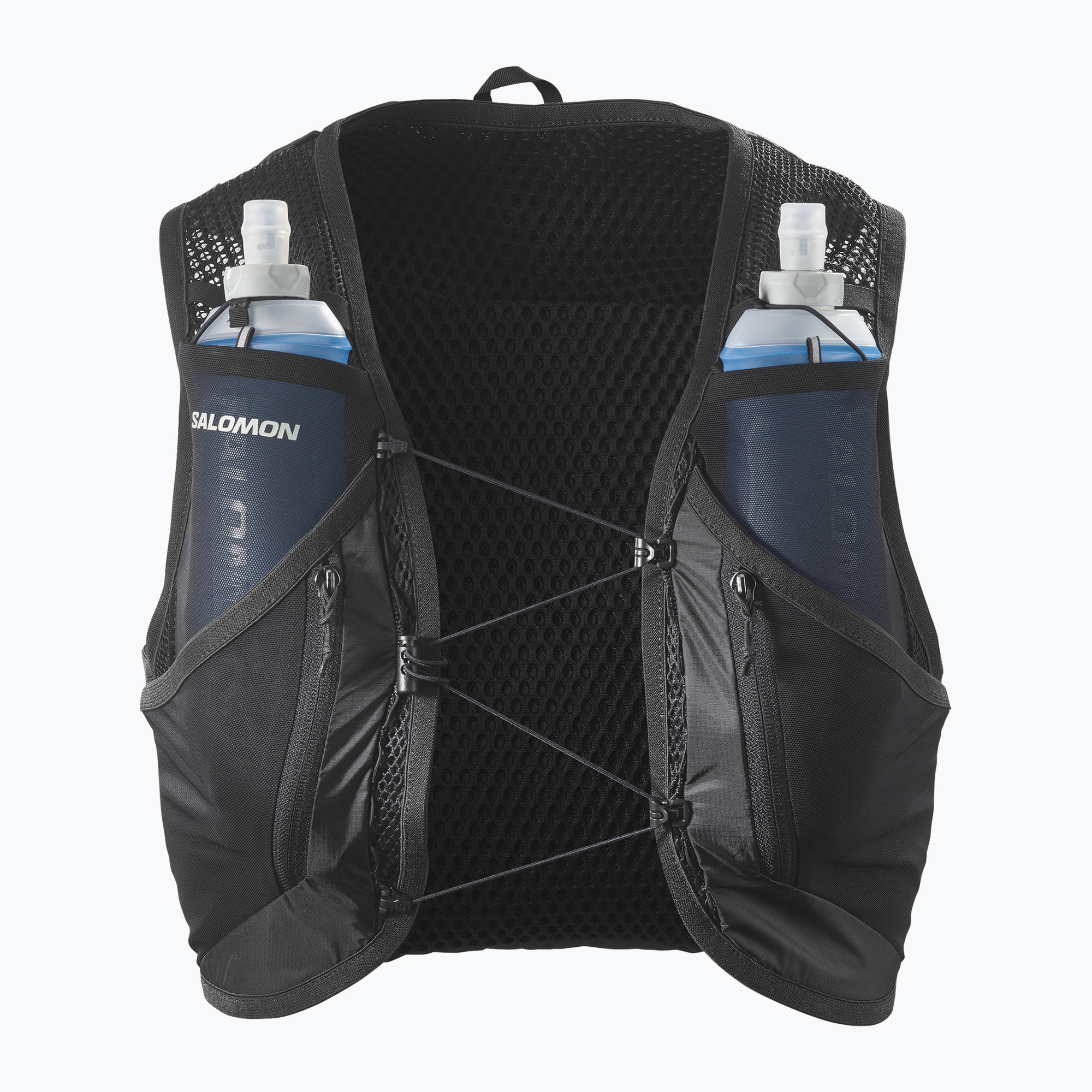 Vestă de alergare Salomon Active Skin 12 Set black/metal (Active Skin 12 Set LC2177400)