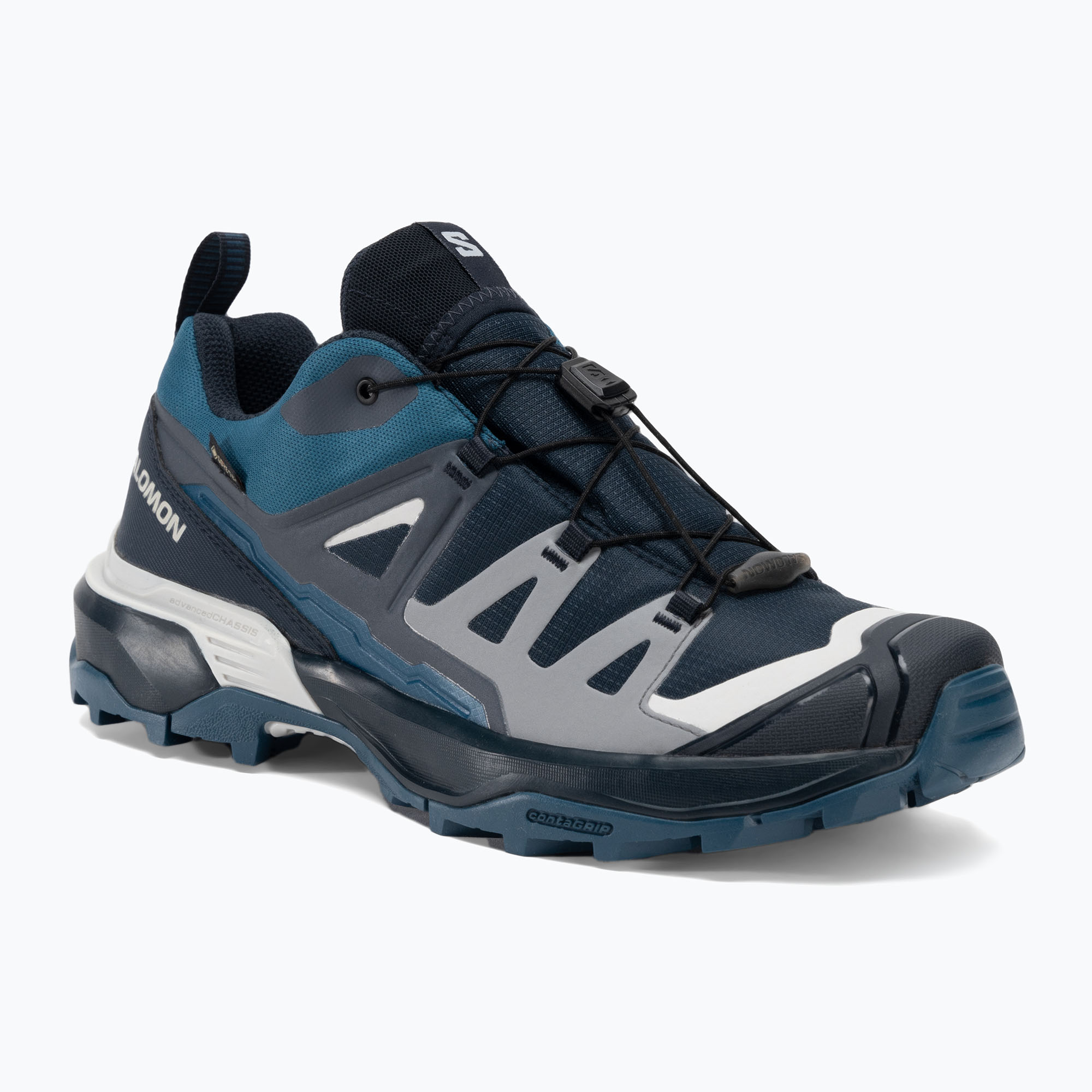 Încălțăminte turistică pentru bărbați Salomon X Ultra 360 GTX carbon/india ink/deep dive (X Ultra 360 GTX L47453400)