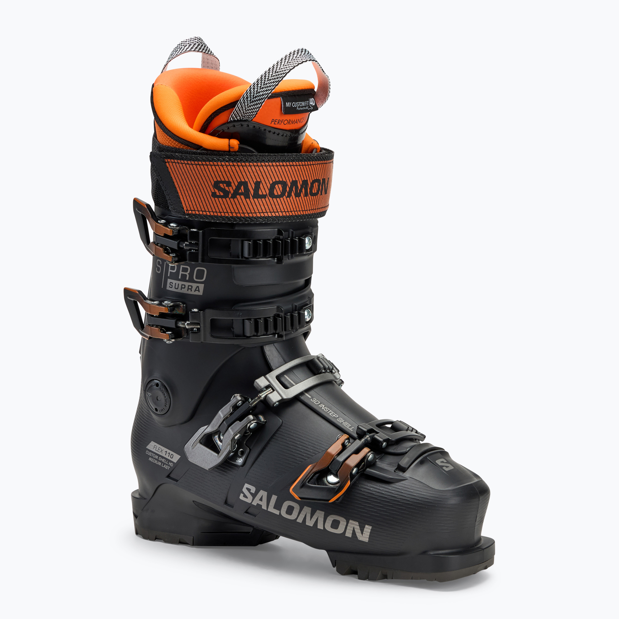 Ghete de schi pentru bărbați Salomon S/Pro Supra 110 GW black/dark grey met./orange tiger