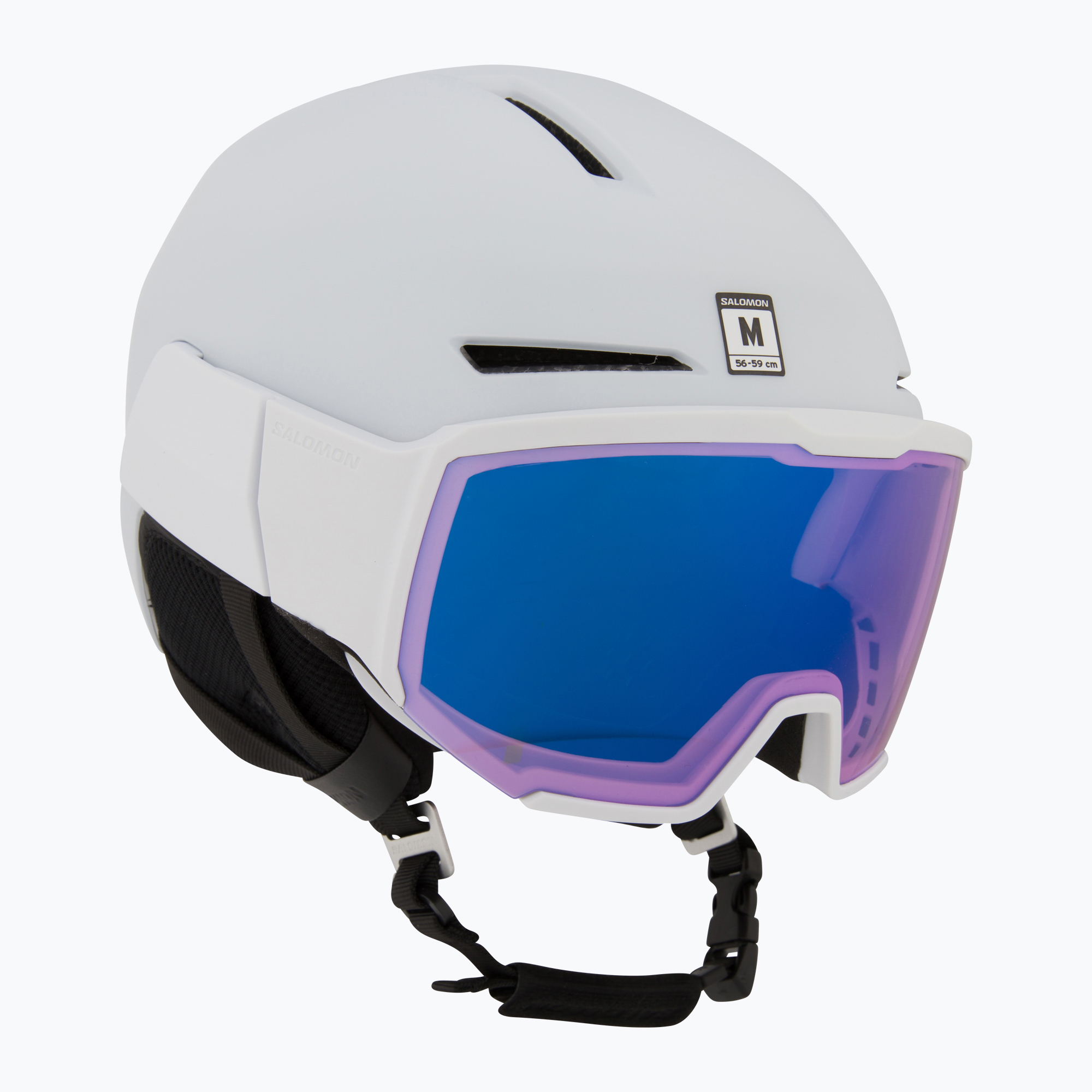 Cască de schi Salomon Osmo Pro Sigma Photo white/sky blue (Osmo Pro Sigma Photo L47616000)