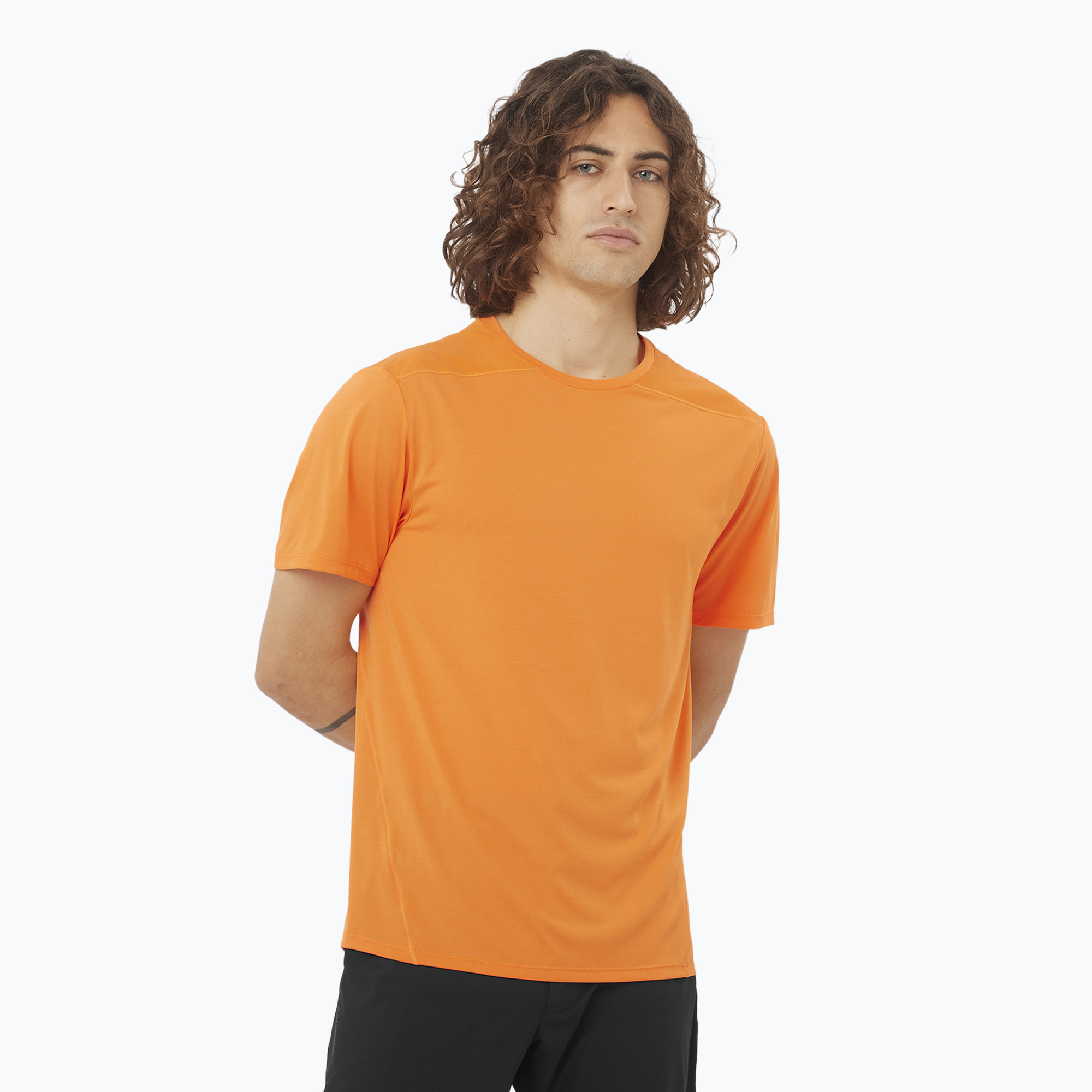 Tricou pentru bărbați  Salomon Outline Tee turmeric (Outline Tee LC2475900)
