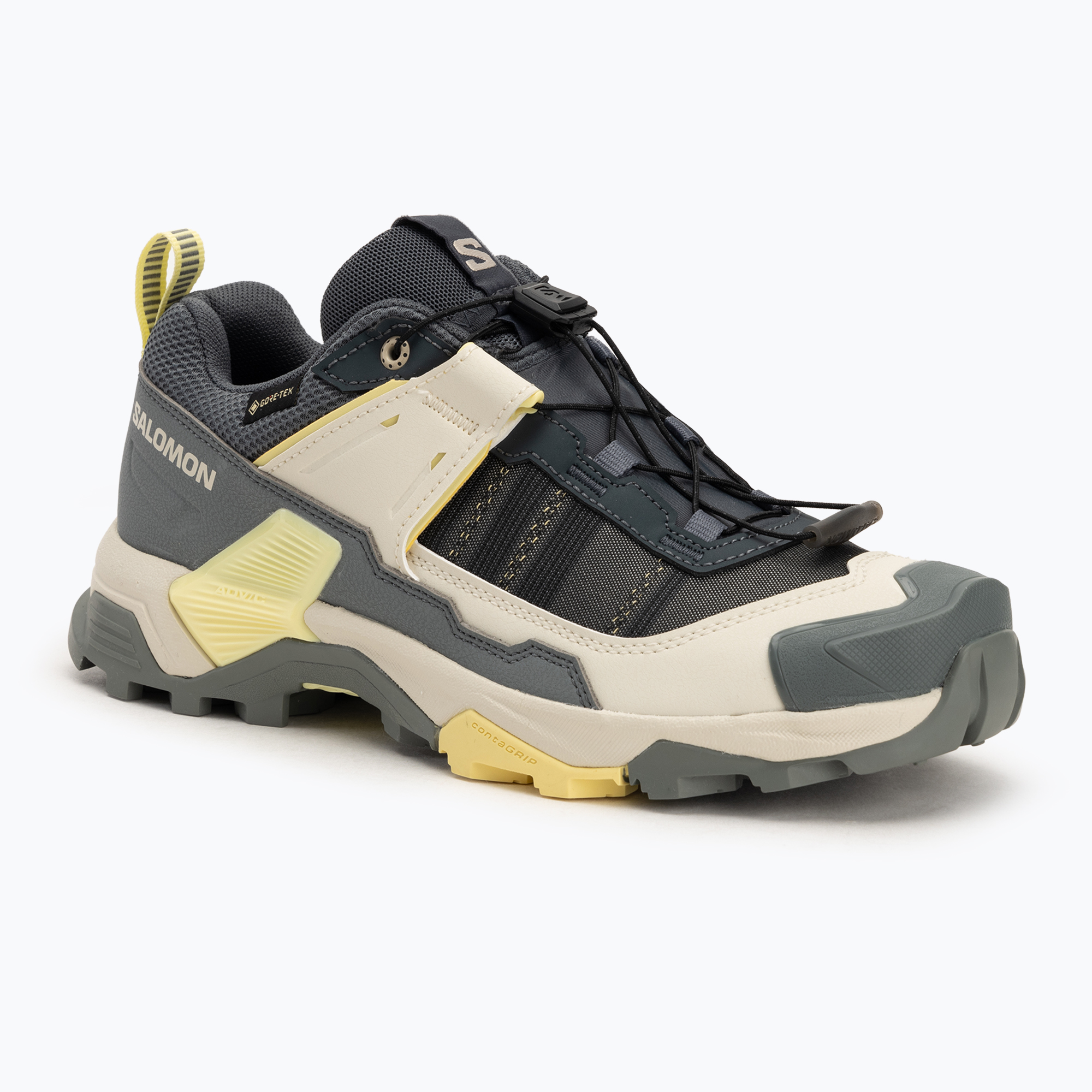Încălțăminte de trekking pentru femei Salomon X ULTRA 5 GTX turbulence / sedona sage / yellow Iris (X ULTRA 5 GTX L47726400)