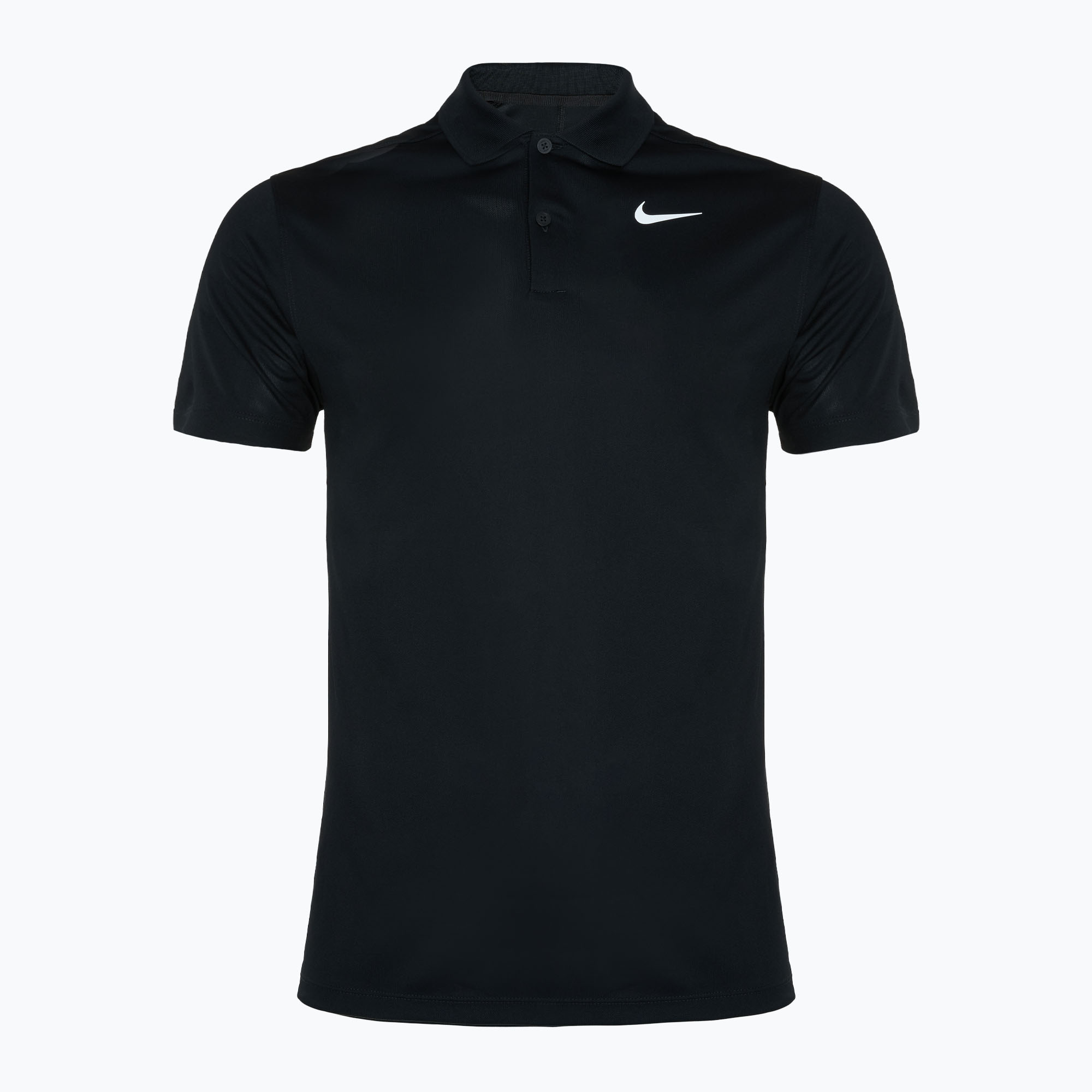 Tricou de tenis Nike Court Dri-Fit pentru bărbați alb/negru (Court Dri-Fit Tennis DD8372-010)