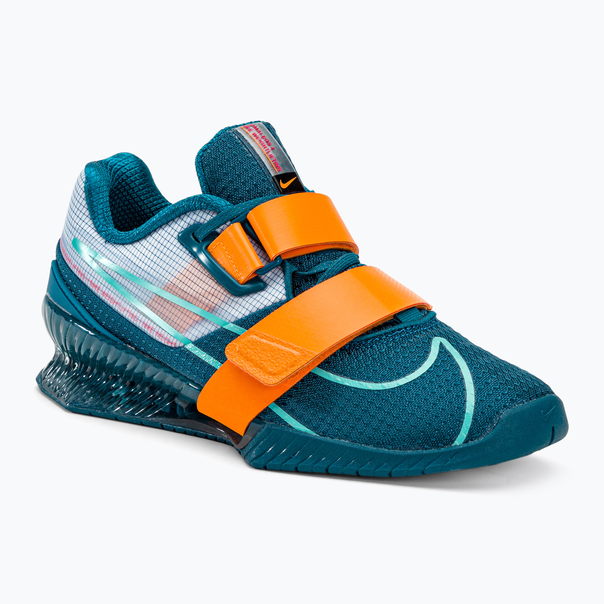 Nike Romaleos 4 albastru / portocaliu haltere pantofi de haltere