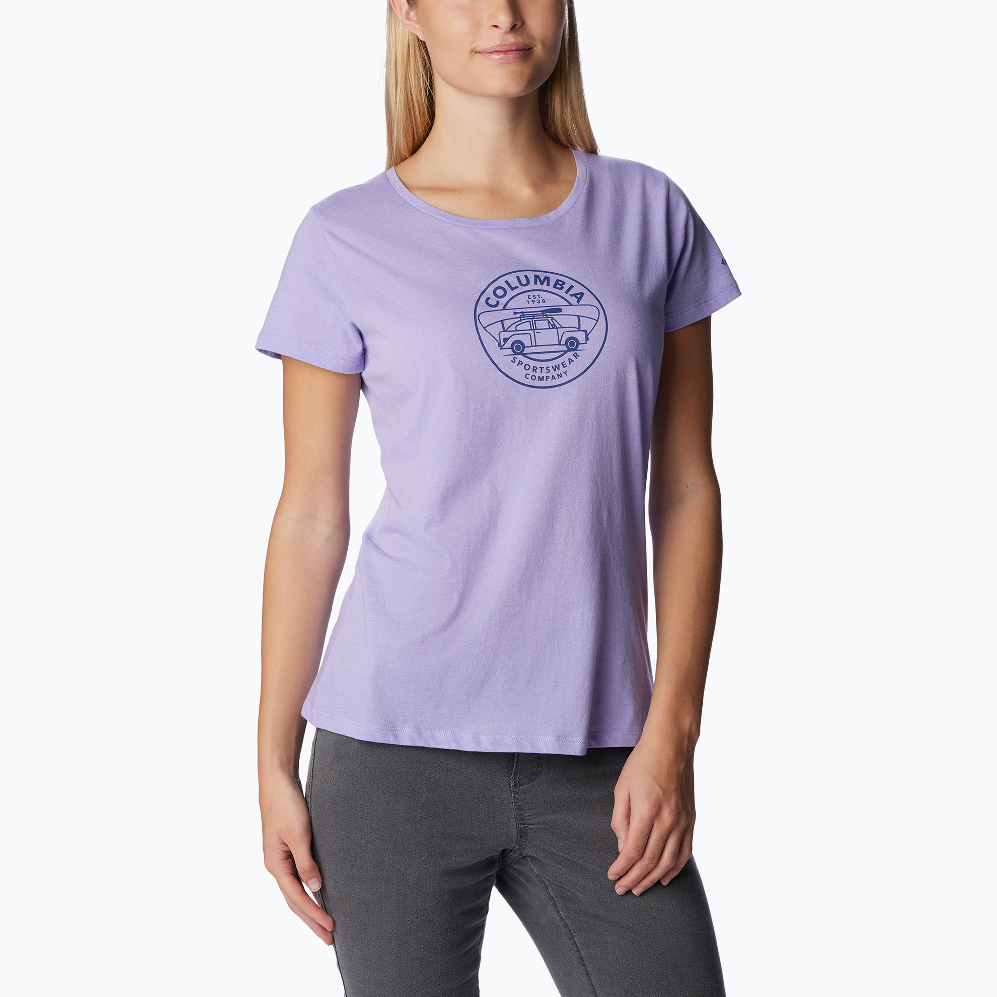 Cămașă de trekking pentru femei Columbia Daisy Days Graphic violet 1934592535 (Daisy Days Graphic 1934592535)
