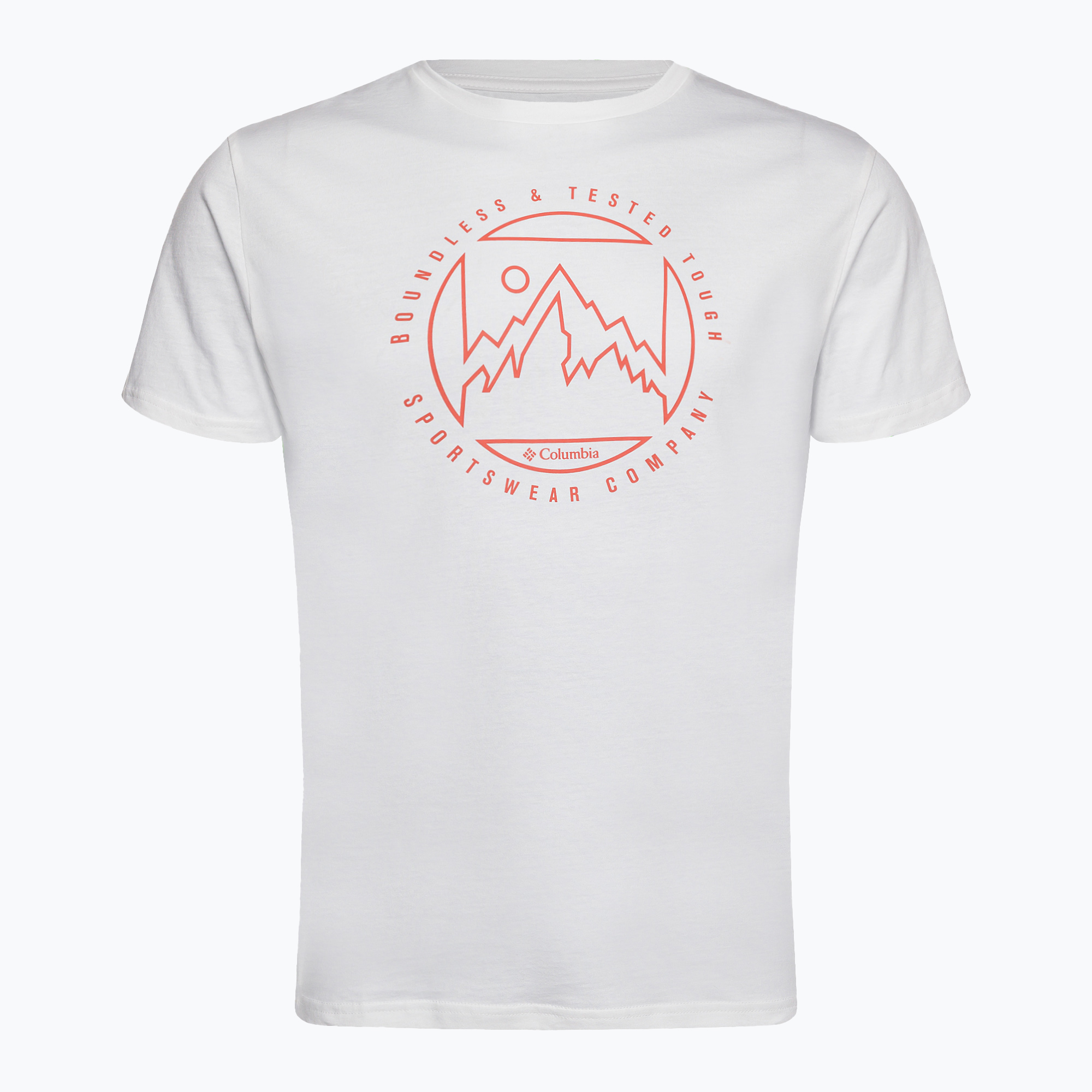 Tricou de trekking pentru bărbați Columbia Rapid Ridge Graphic alb 1888813111 (Rapid Ridge Graphic 1888813111)