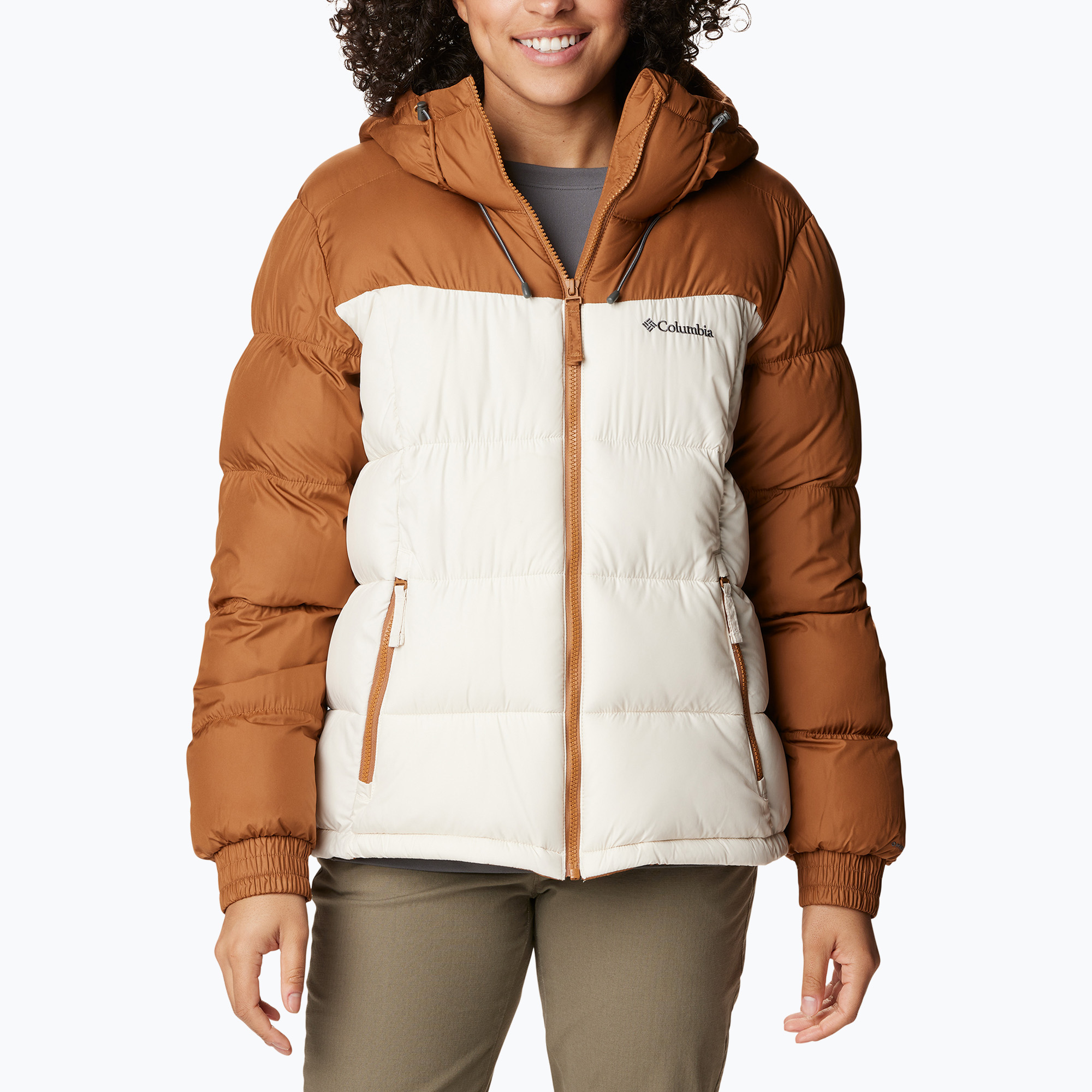 Columbia Pike Lake Insulated II jachetă din puf pentru femei de culoare camel maro/cretă (Pike Lake Insulated II 2051374224)