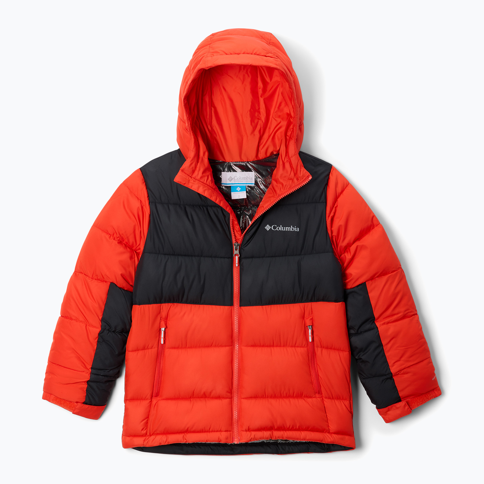 Columbia Pike Lake II Hooded spicy/ negru jachetă în jos pentru copii (Pike Lake II Hooded 2050351839)