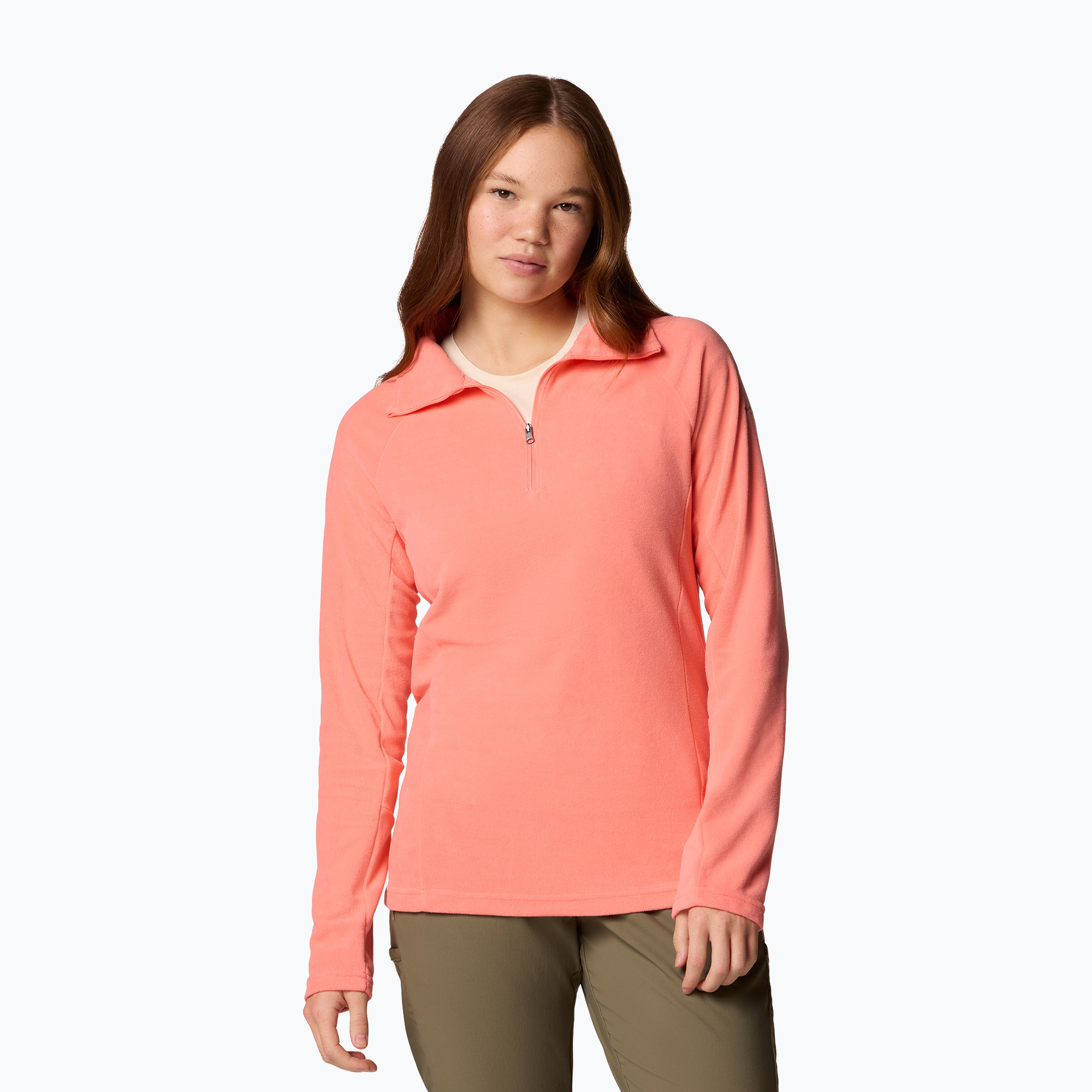 Bluză pentru femei Columbia Glacial IV 1/2 Zip alpenglow (Glacial IV 1/2 Zip 1802201685)