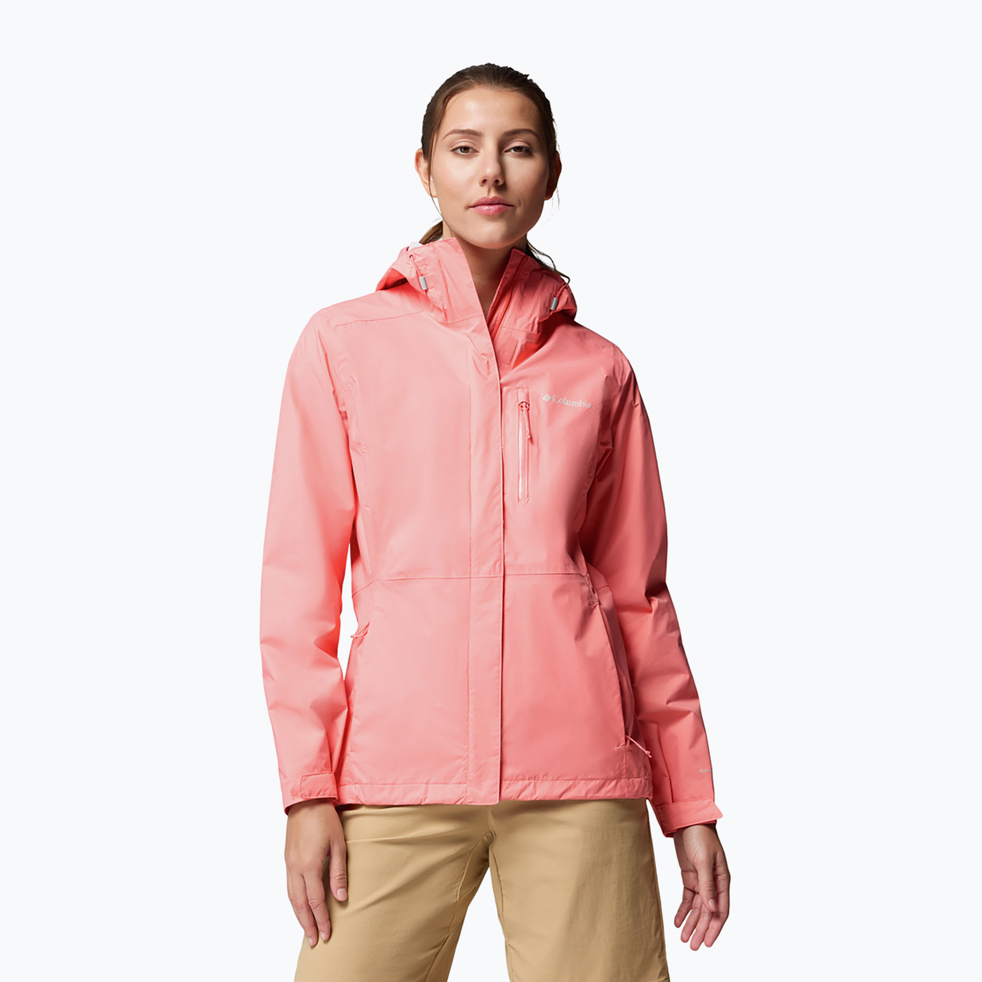 Geacă de ploaie pentru femei Columbia Pouring Adventure III alpenglow (Pouring Adventure III 2117191685)