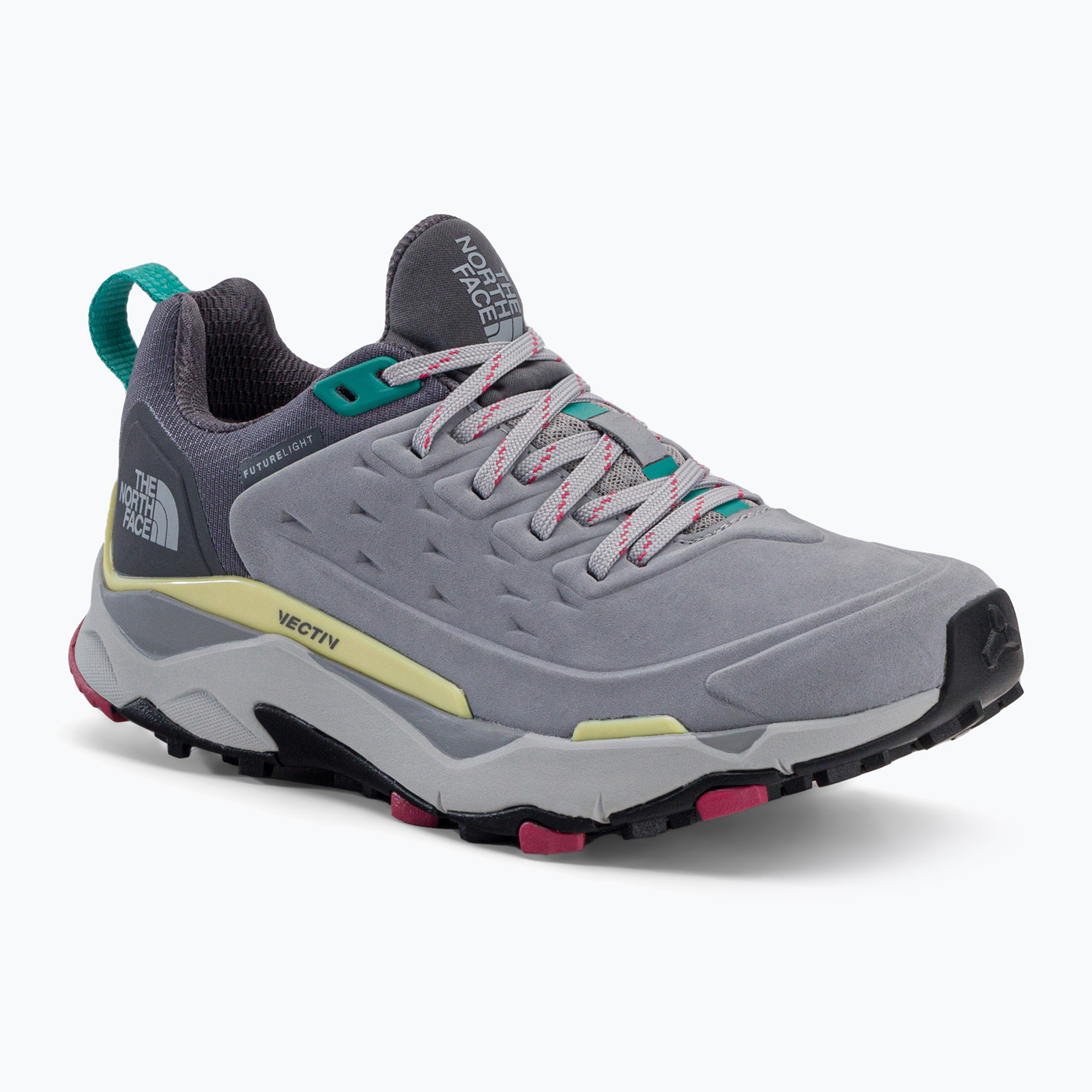 Cizme de trekking pentru femei The North Face Vectiv Vectiv Exploris Mid Futurelight Lthr gri NF0A5G3CSG41 (Vectiv Exploris Mid Futurelight Lthr NF0A5G3CSG41)