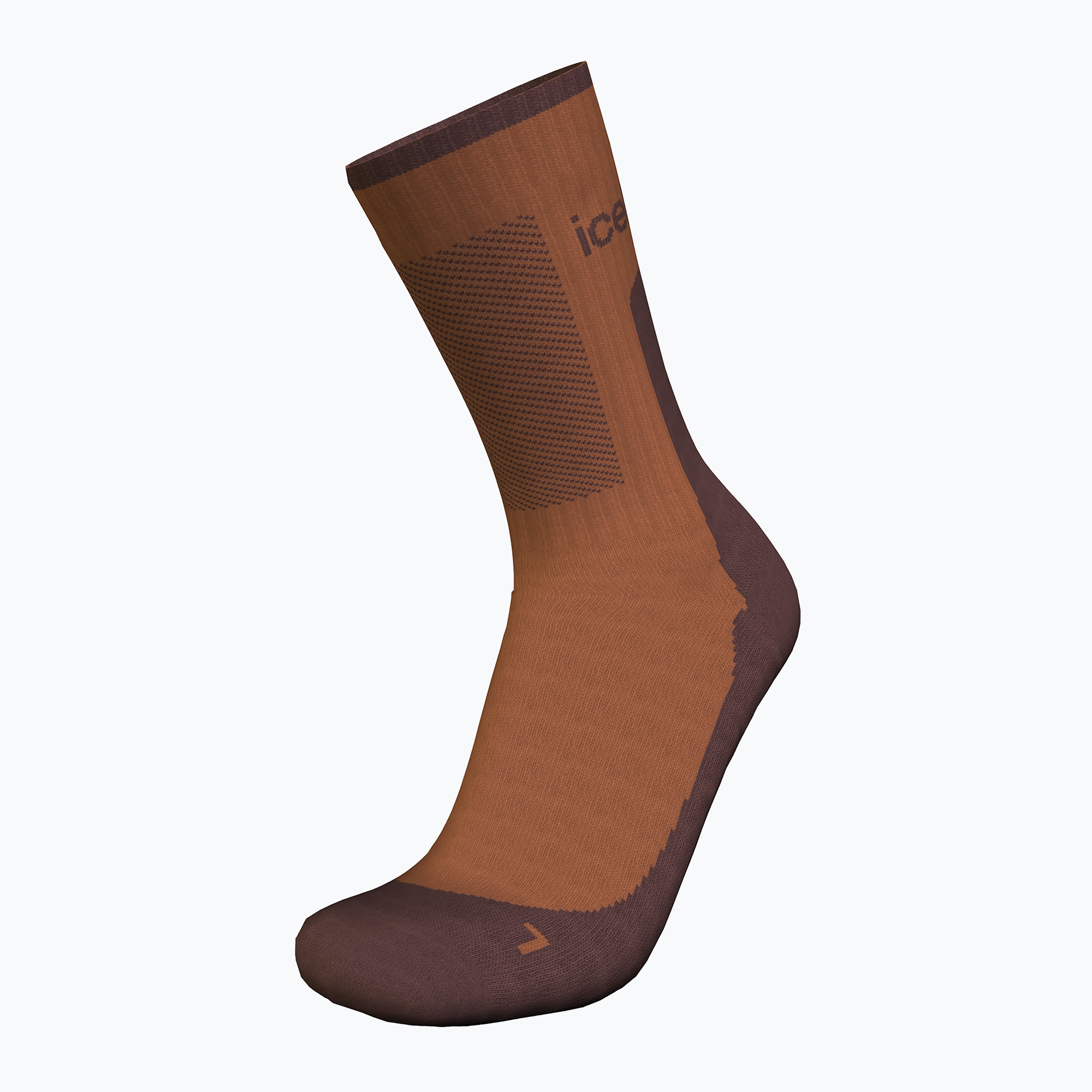 Șosete de trekking pentru femei icebreaker Merino Hike+ Medium Crew dusty clay/carob (Merino Hike+ Medium Crew IB0A578I0D71)