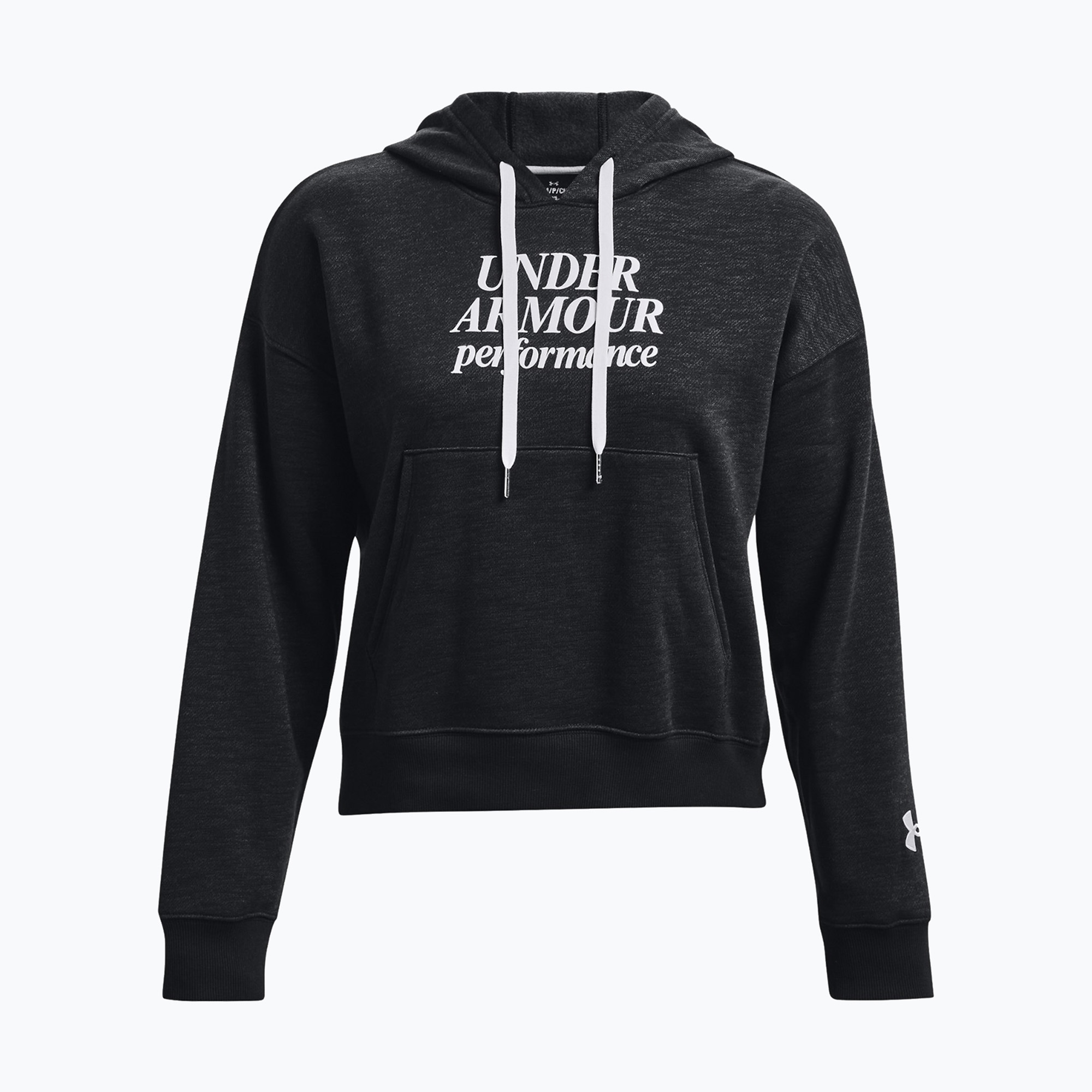 Under Armour Essential Script hanorac pentru femei negru 1374107 (Essential Script Hoodie 1374107)