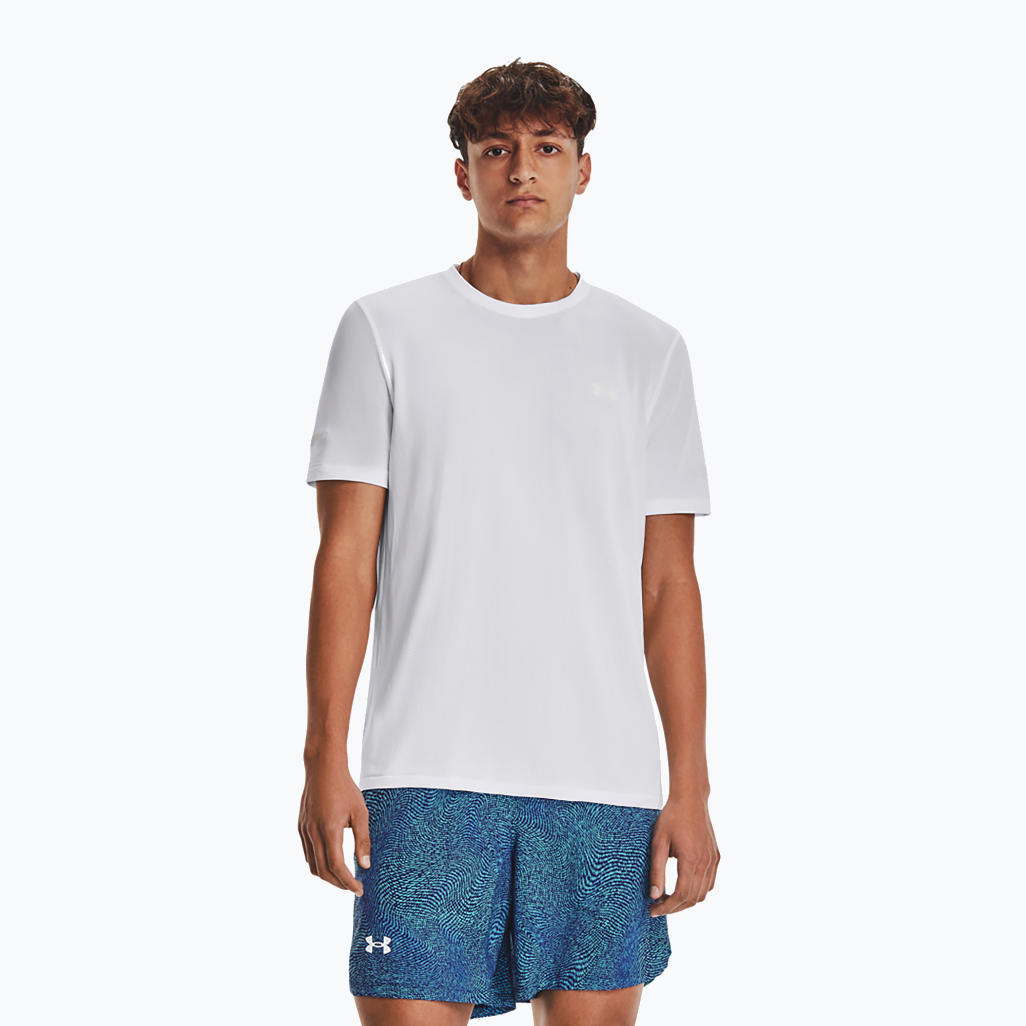 Under Armour Seamless Stride tricou de alergare pentru bărbați alb 1375692 (Seamless Stride 1375692-100)
