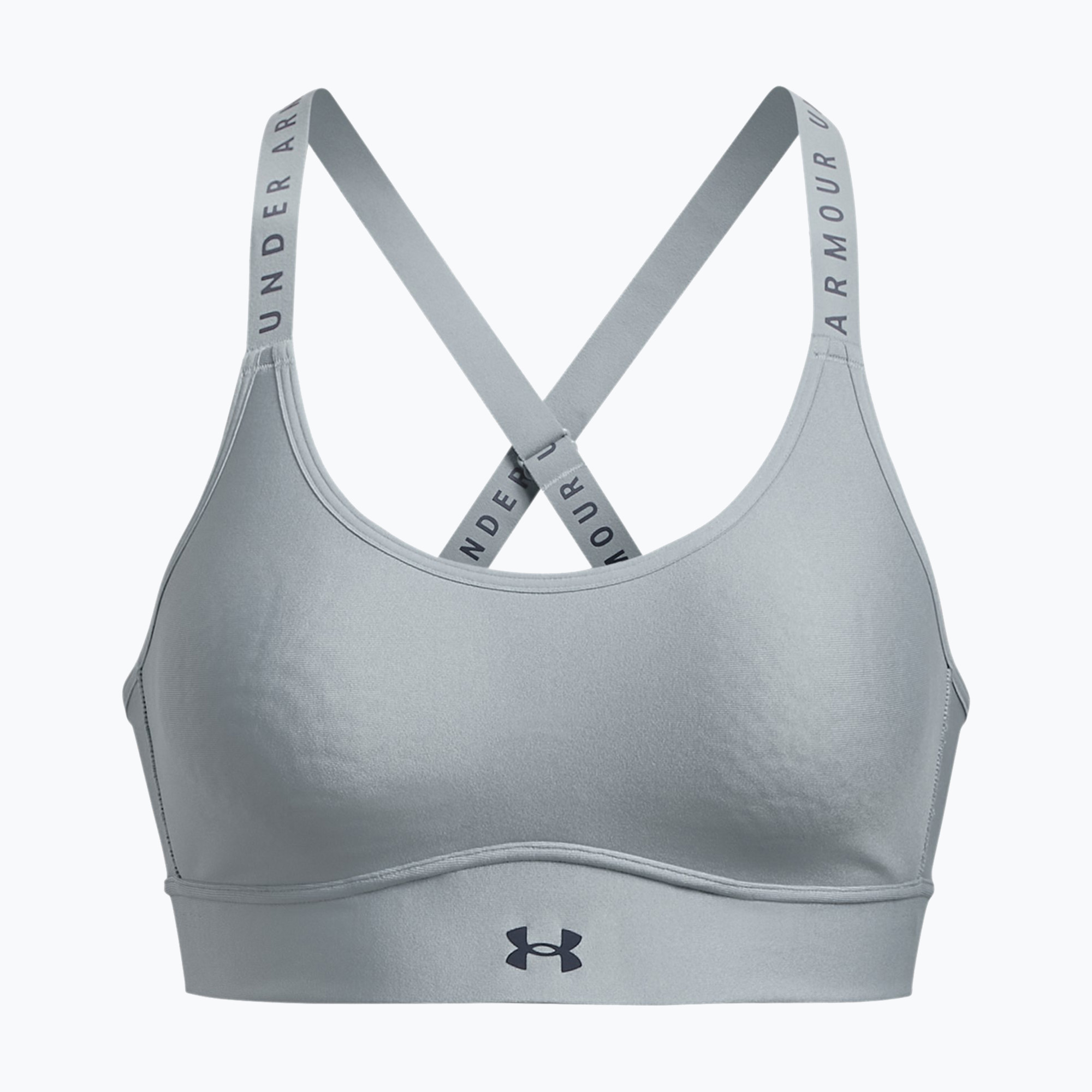 Sutien de fitness Under Armour Infinity Covered Mid gri 1363353-465