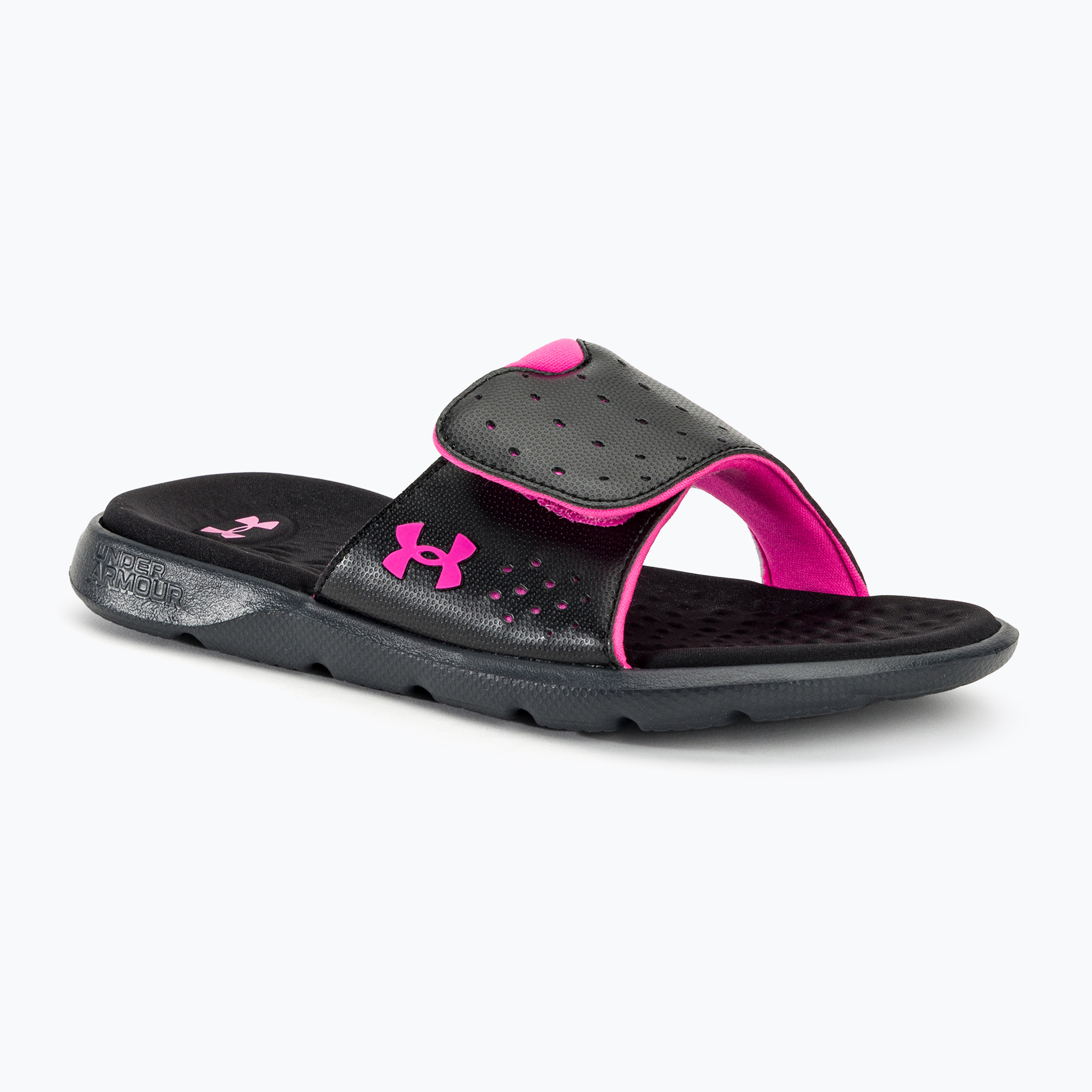 Papuci pentru femei Under Armour Ignite 7 SL black/black/rebel pink (Ignite 7 SL 3026027)