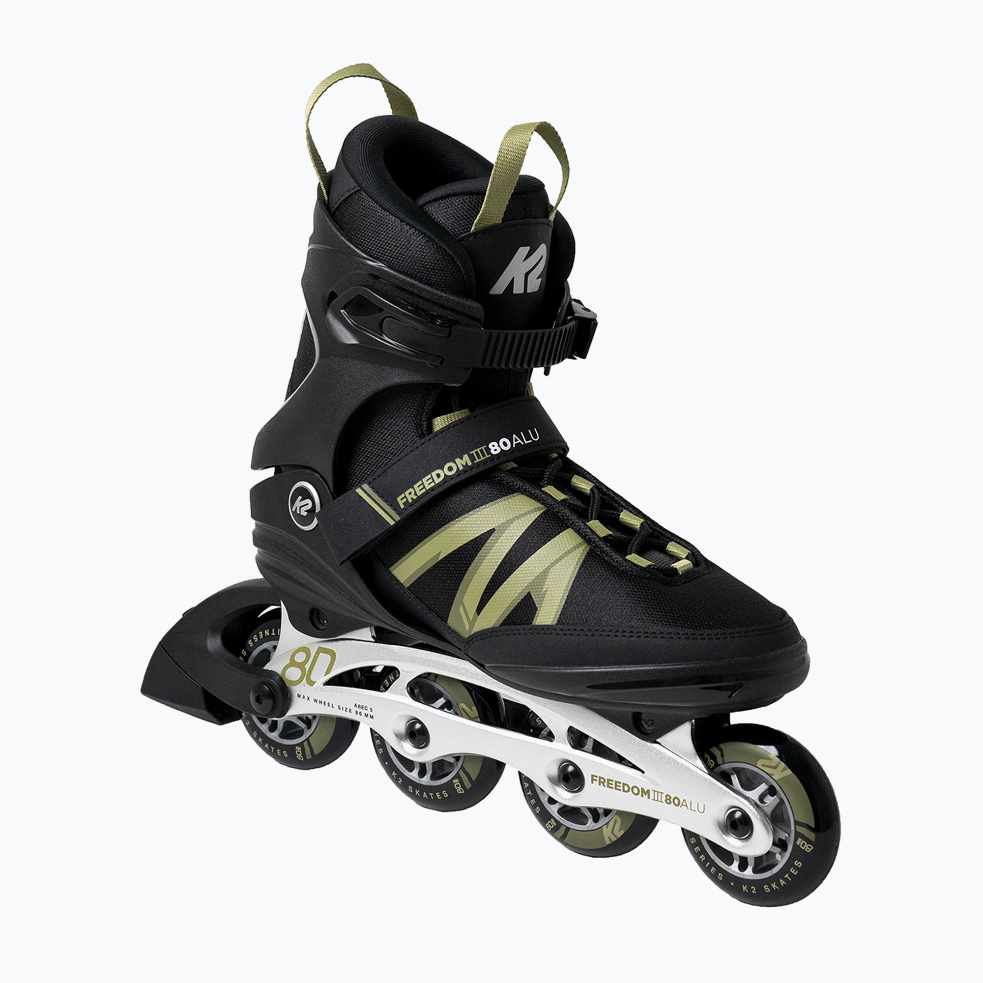Role pentru femei K2 Freedom III 80 Alu negru-verzi 30H0601.1.1.085 (Freedom III 80 Alu 30H0601.1.1.085)