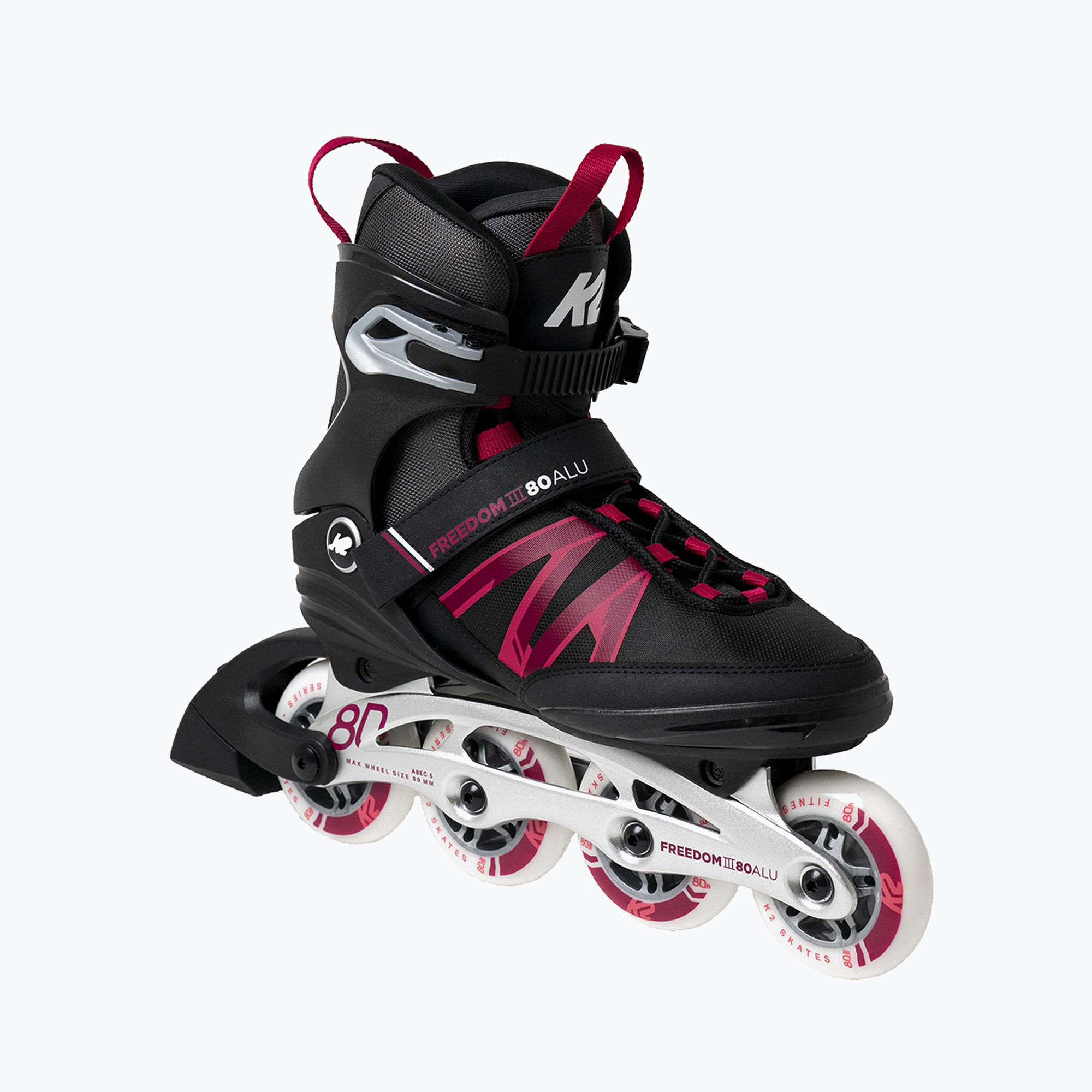 Role pentru femei K2 Freedom III 80 Alu negru-roze 30H0621.1.1.065