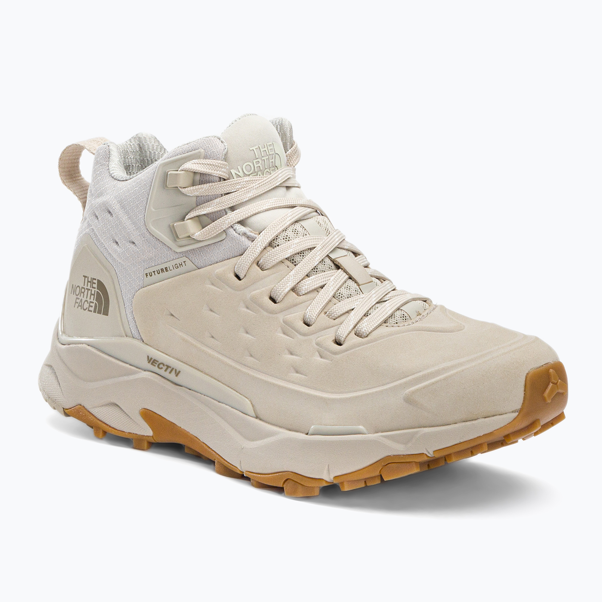 Cizme de trekking pentru femei The North Face Vectiv Vectiv Exploris Mid Futurelight Lthr bej NF0A5G3A9Z31 (Vectiv Exploris Mid Futurelight Lthr NF0A5G3A9Z31)