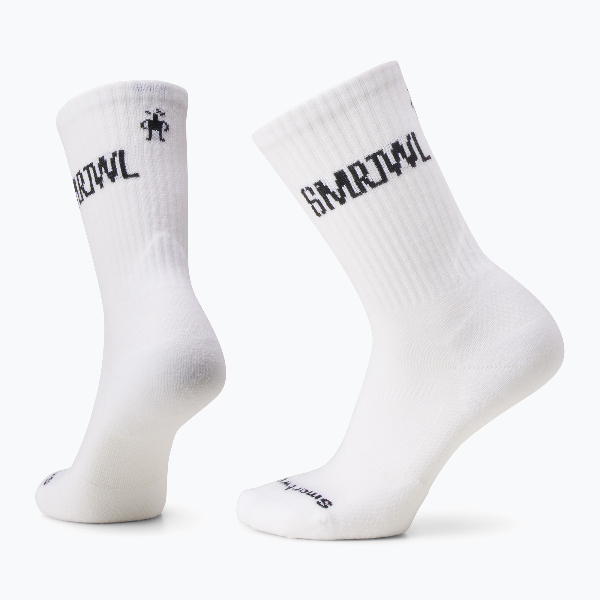 Șosete de trekking Smartwool Athletic SMRTWL Logo Crew white (Athletic Logo Crew SW002250122)