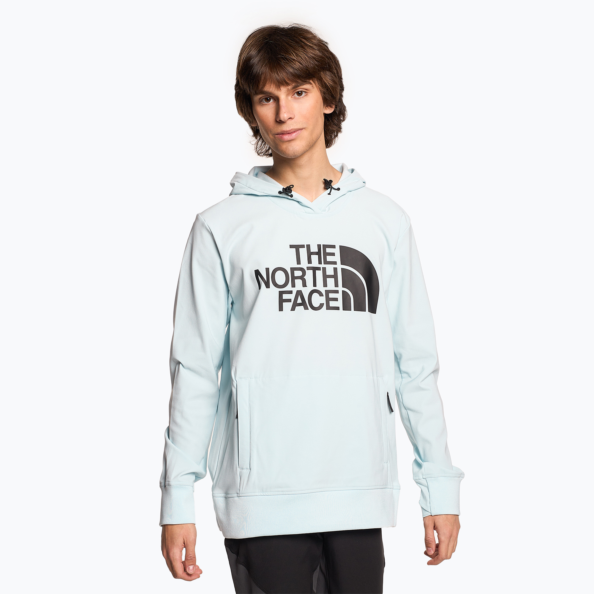 Tricou de trekking pentru bărbați The North Face Tekno Logo Hoodie icecap blue (Tekno Logo Hoodie NF0A82V6I0S1)