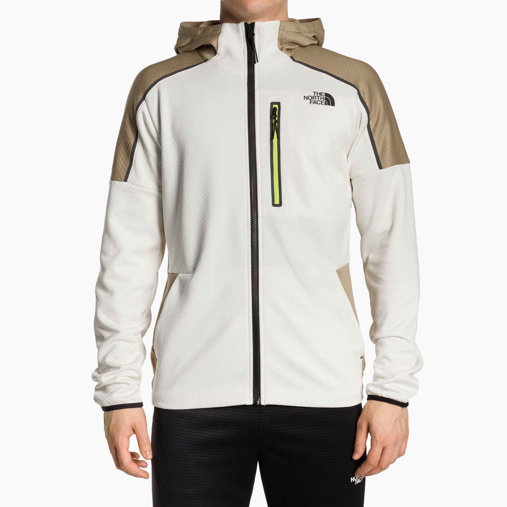 Bluză de trekking pentru bărbați The North Face Ma Lab white dune heather/kelp (Ma Lab NF0A88F7XOL1)
