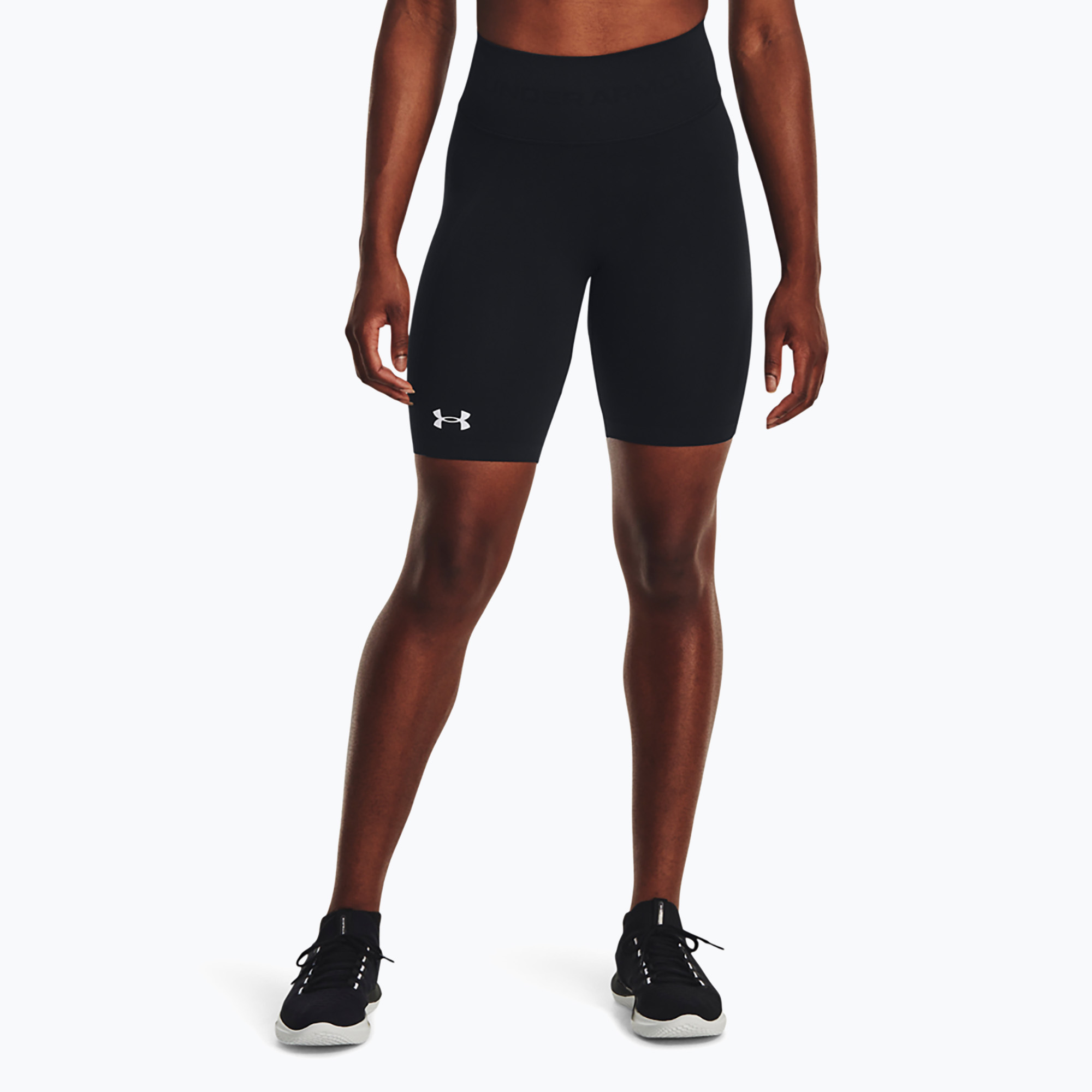 Under Armour Train Seamless pantaloni scurți de antrenament pentru femei, alb/negru (Train Seamless 1379151)