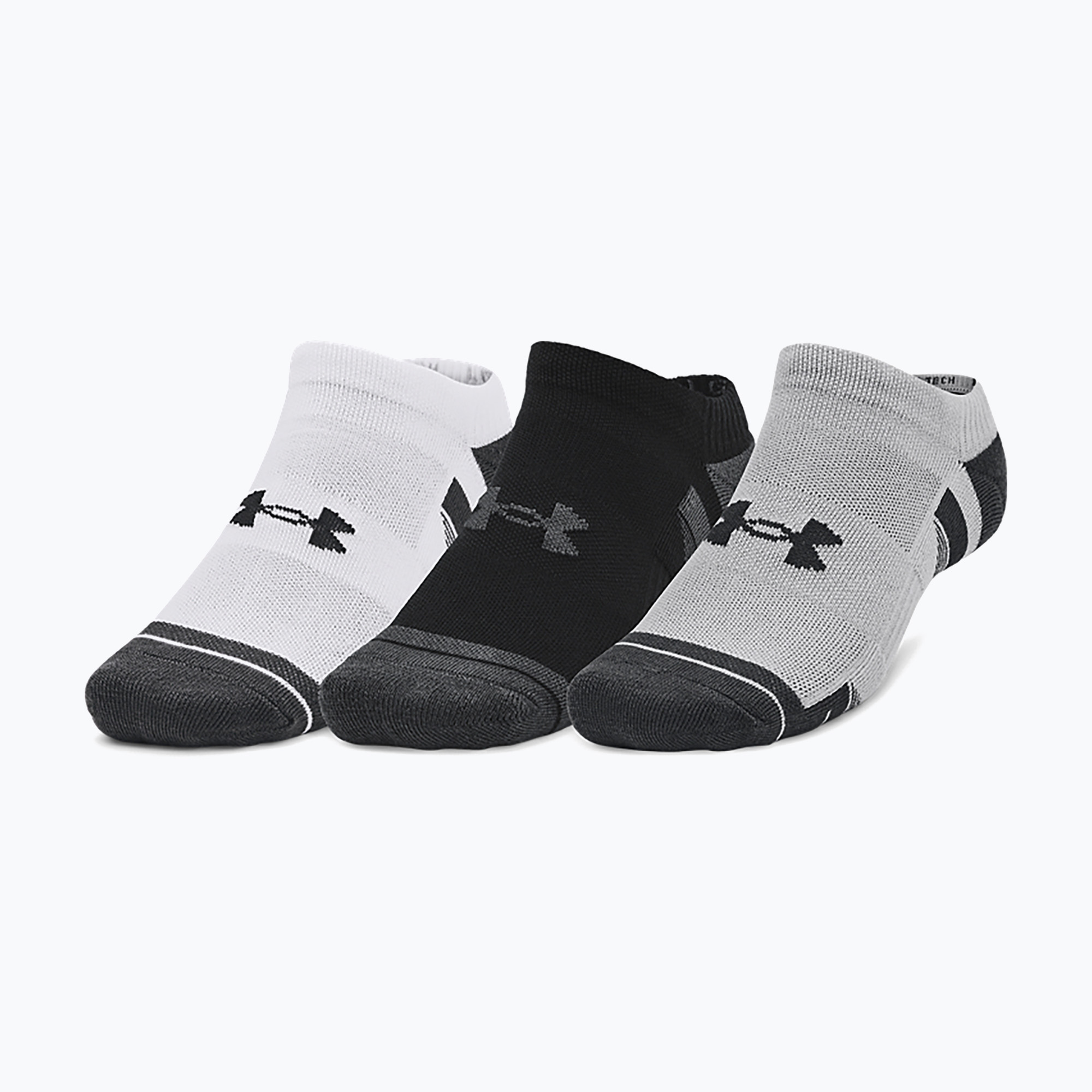 Under Armour Performance Tech 3pk NS mod NS șosete gri/alb/jet gri