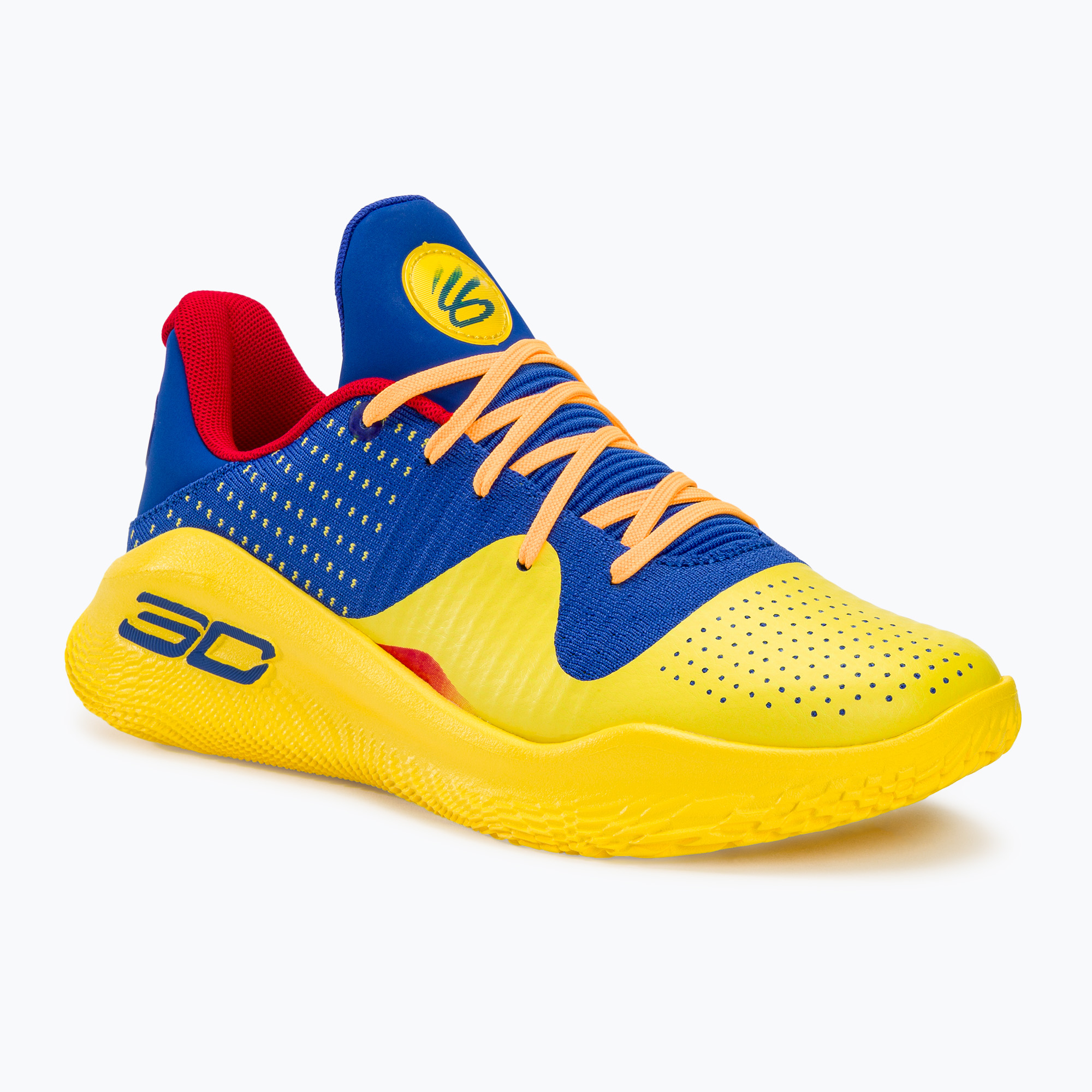 Under Armour Curry 4 Low Flotro echipa de baschet echipa royal/taxi/team royal pantofi de baschet (Curry 4 Low Flotro 3026620)