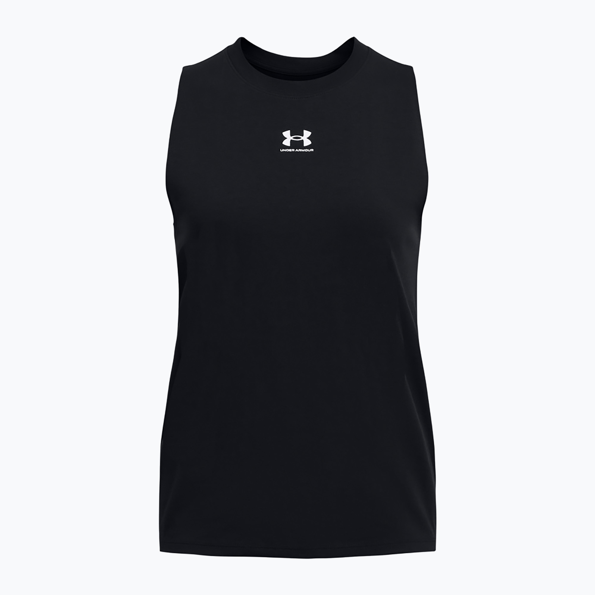 Tank top de antrenament pentru femei Under Armour Rival Muscle Tank black/white (Rival Muscle Tank 1383659-001)