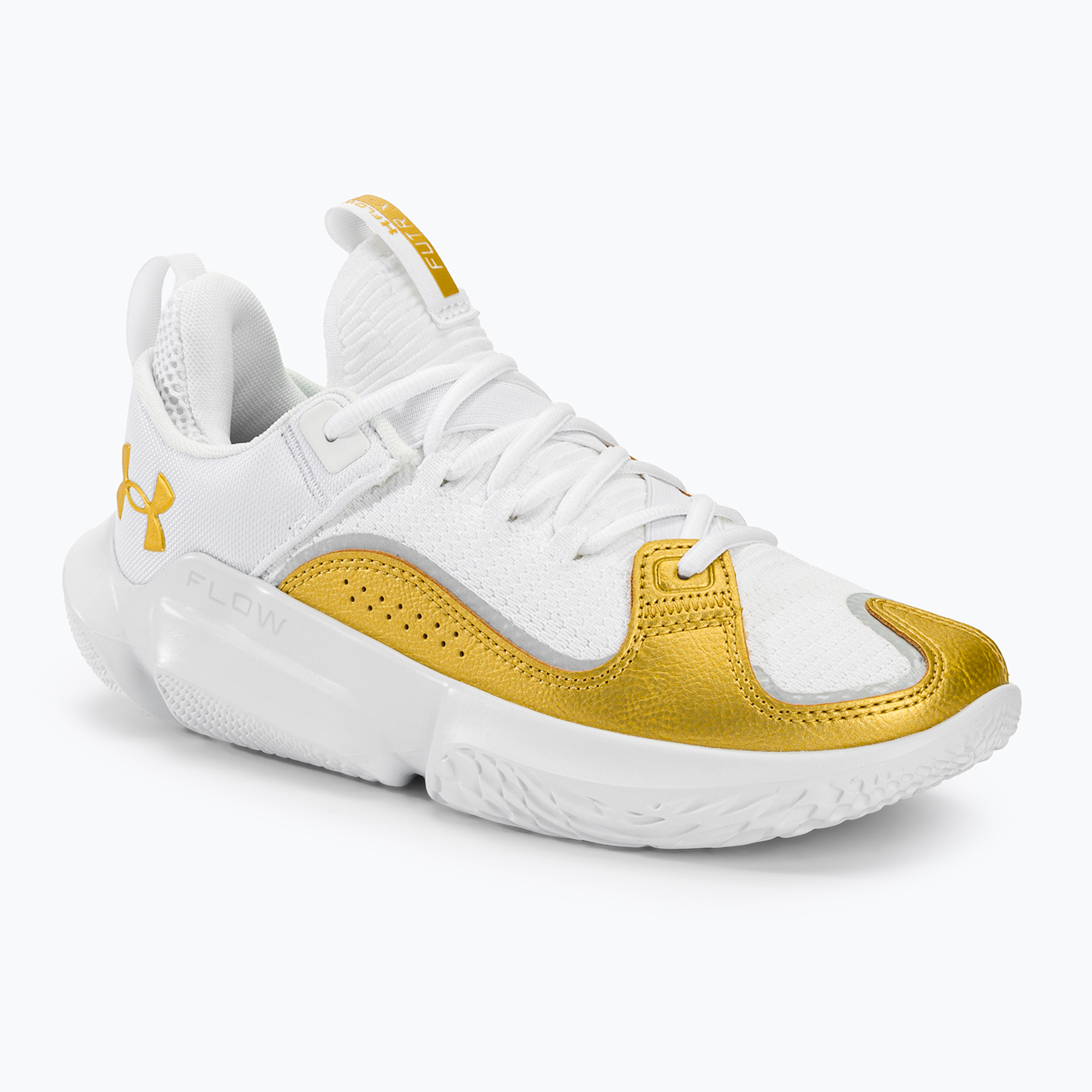 Încălțăminte de baschet Under Armour Flow Futr X3 white/white/metallic gold (Flow Futr X3 3027265)
