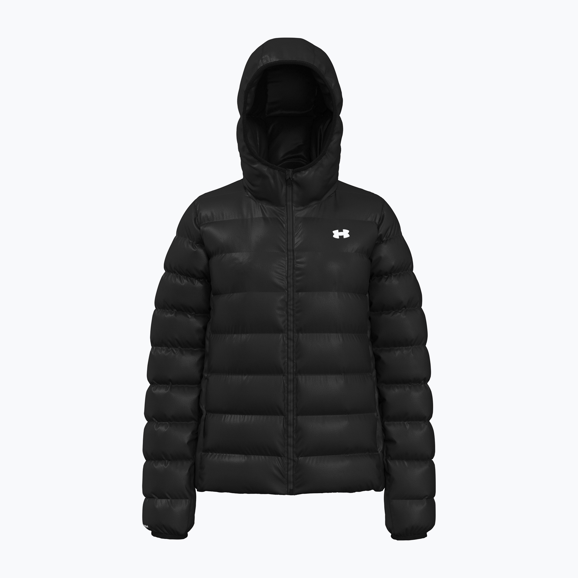Geacă pentru femei  Under Armour Legend Down Hooded black/white (Legend Down Hooded 1385852-001)