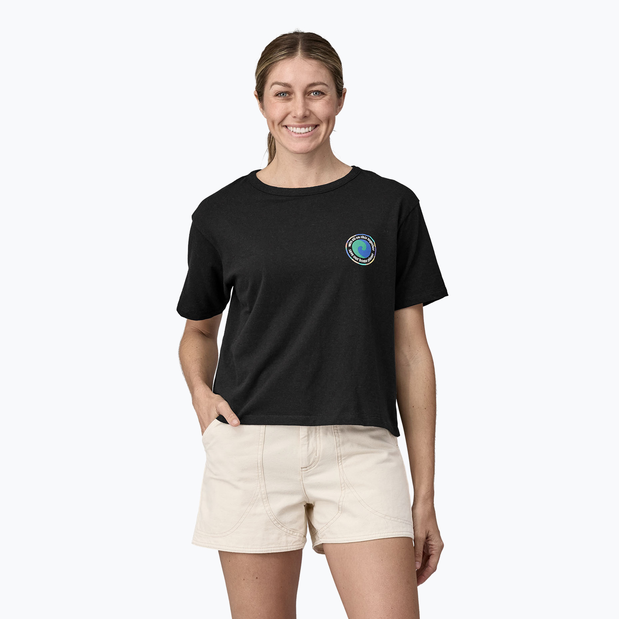 Femei Patagonia Unity Fitz Easy Cut T-shirt Responsibili cerneală negru (Unity Fitz Easy Cut Responsibili 37769)