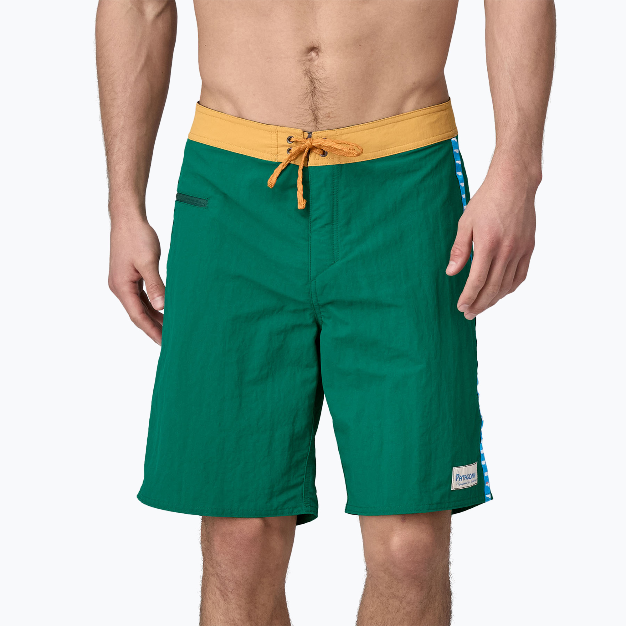 Pantaloni bărbătești Patagonia Wavefarer Boardshorts pentru bărbați, verde conifer (Wavefarer Boardshorts 86623)