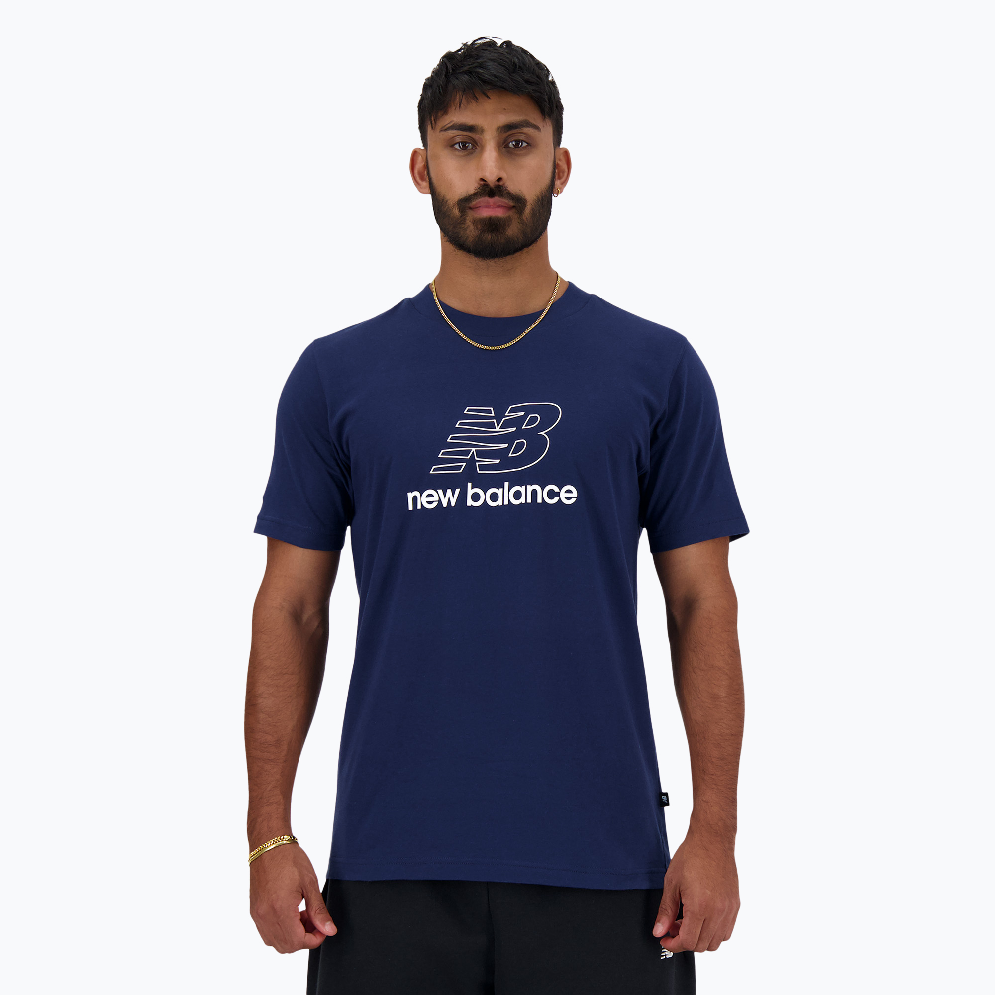 Tricou pentru bărbați New Balance Graphic V Flying nb navy (Graphic V Flying MT41906NNY)