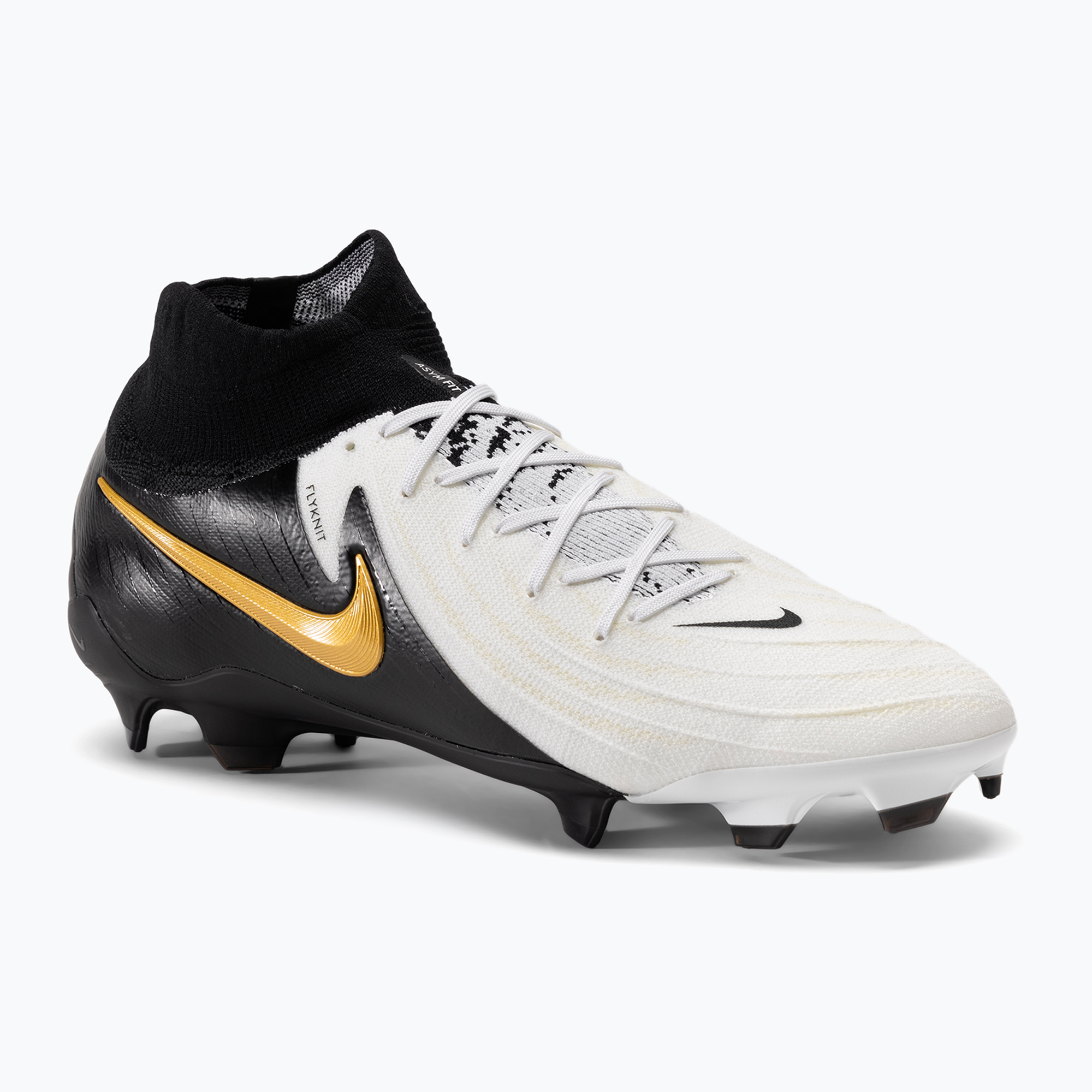 Încălțăminte de fotbal pentru bărbați  Nike Phantom Luna II Pro FG white/metallic gold coin/black (Phantom Luna II Pro FJ2575-100)
