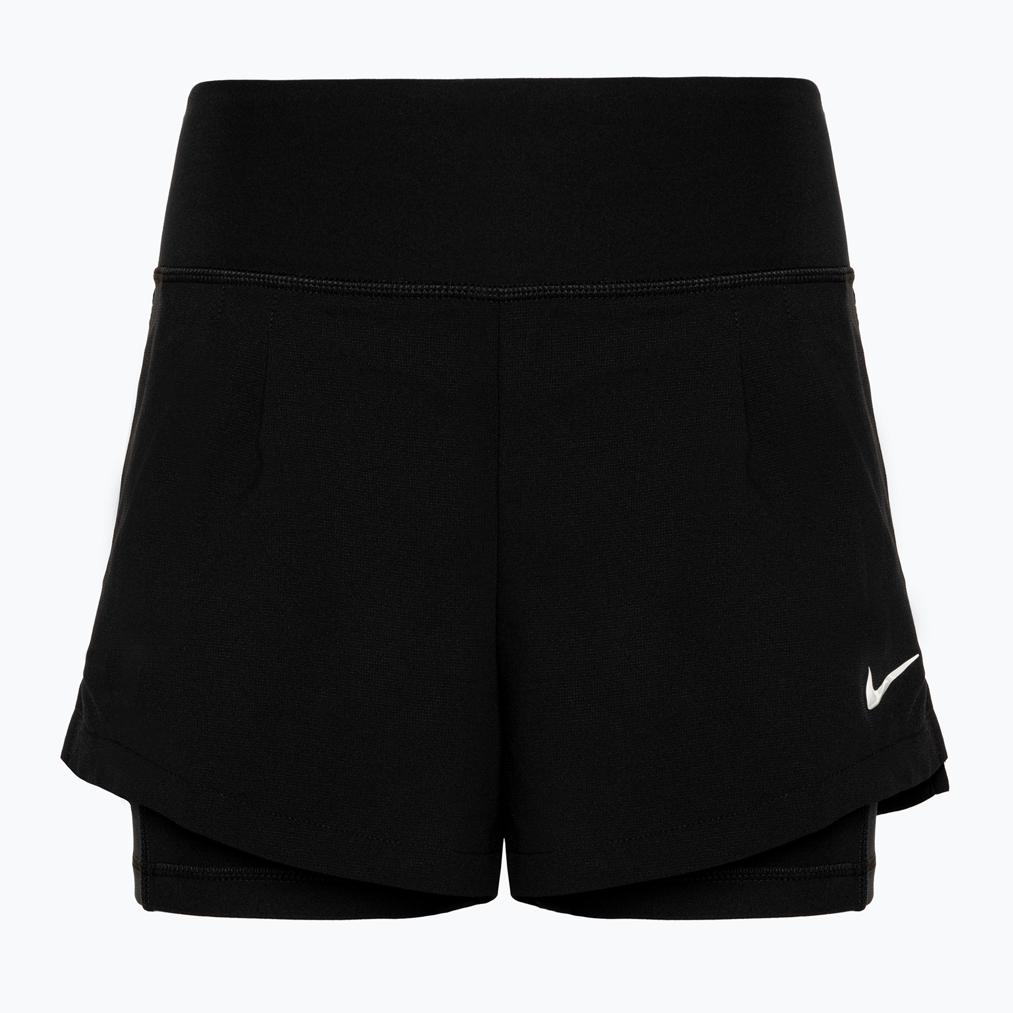 Pantaloni scurți de tenis pentru femei Nike Court Dri-Fit Advantage negru/alb (Court Dri-Fit Advantage FQ3050)