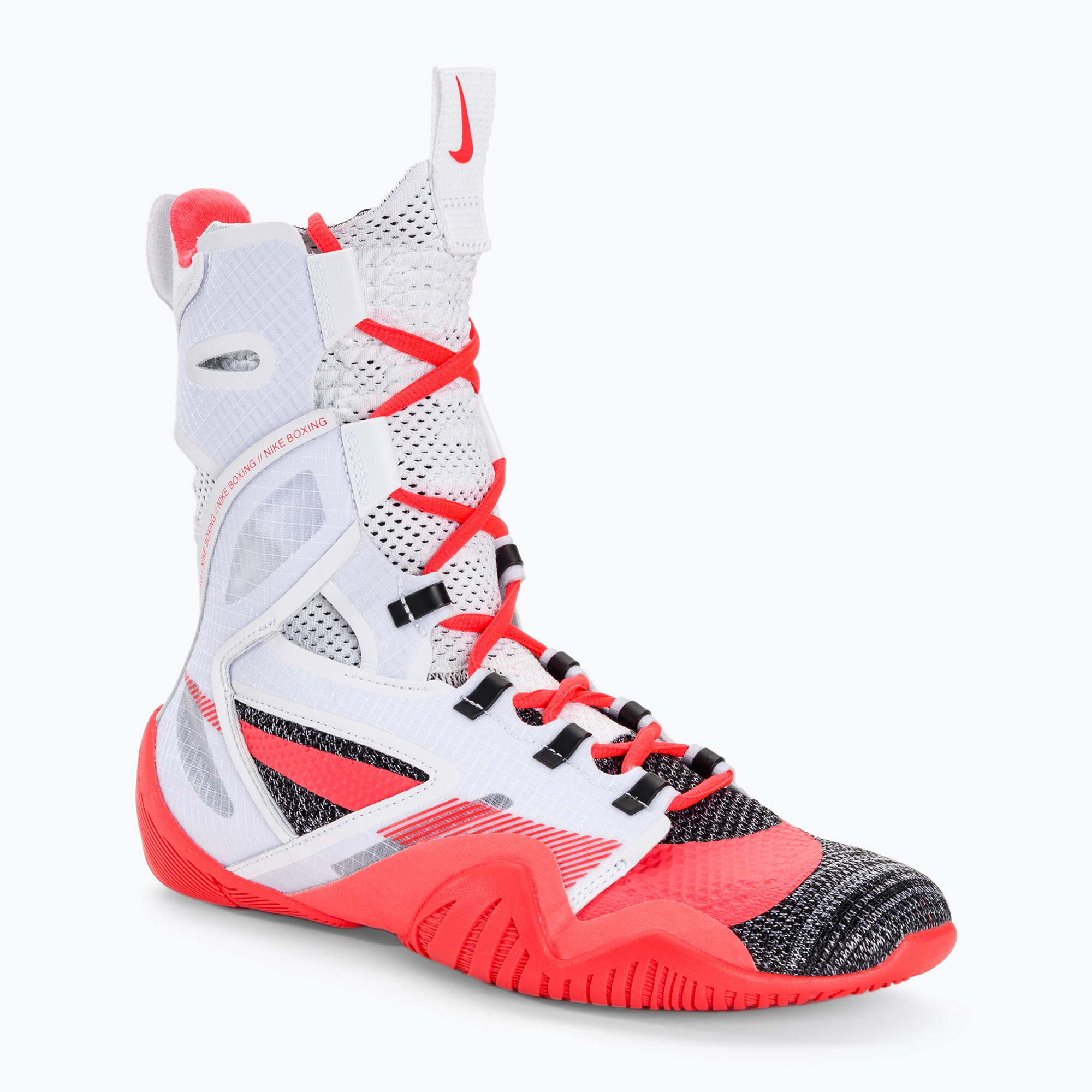 Pantofi de box Nike Hyperko 2 alb / roșu aprins / negru