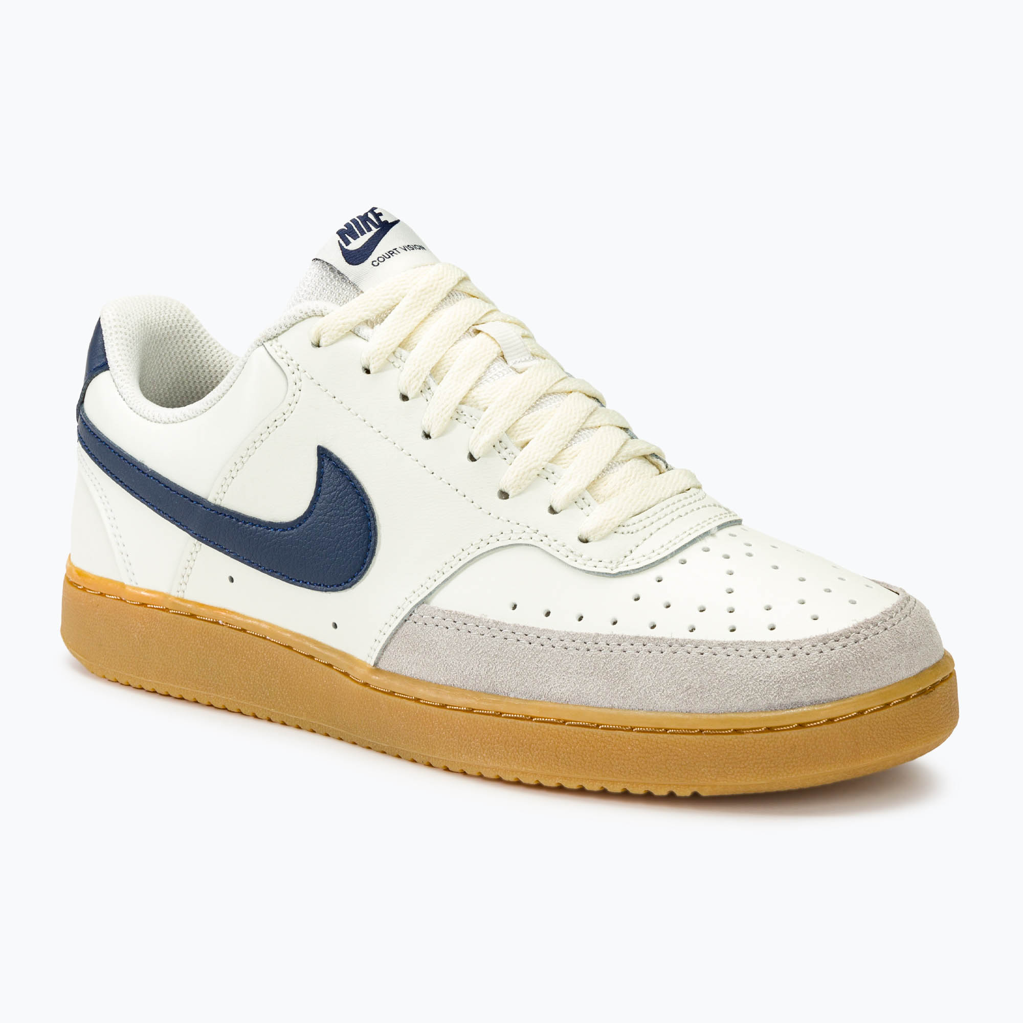 Încălțăminte pentru bărbați Nike Court Vision Low sail / gum light brown / light iron ore / midnight navy