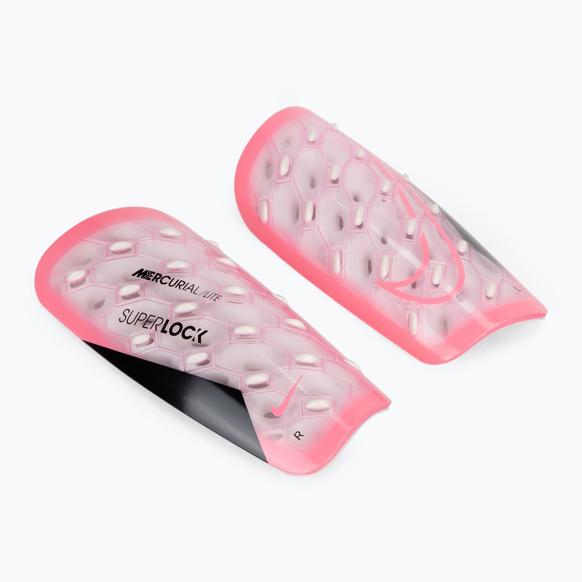 Apărători de tibie Nike Mercurial Lite SuperLock sunset pulse/black (Mercurial Lite SuperLock DN3609-675)