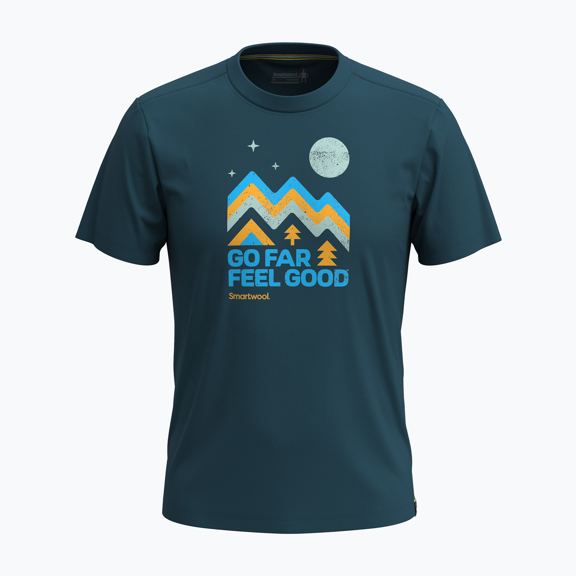 Tricou Smartwool Alpine Sky Graphic Short Sleeve twilight blue (Alpine Sky Graphic Short Sleeve 02655)