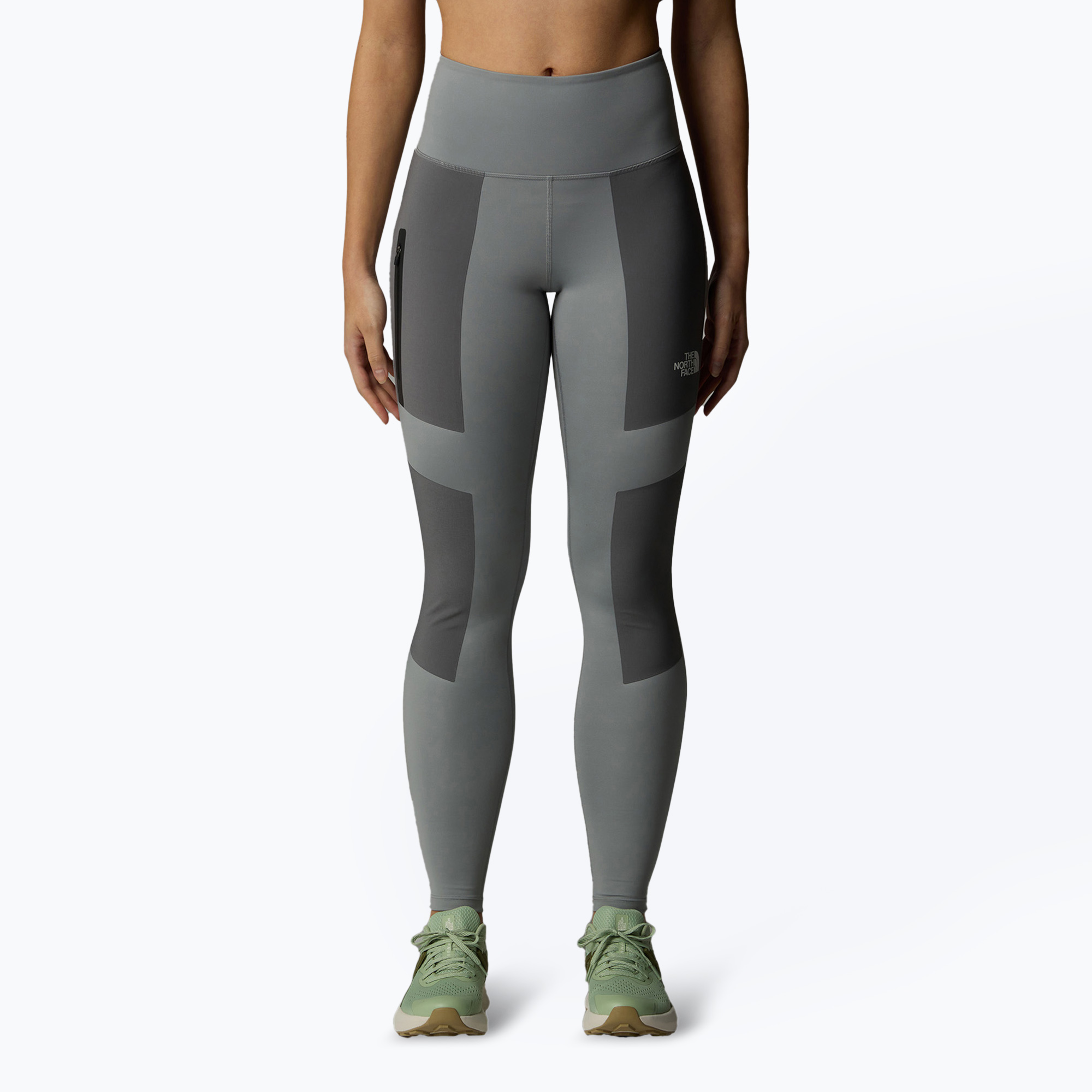 Colanți pentru femei The North Face Mountain Athletics Multi monument grey/smoked pearl (Mountain Athletics Multi NF0A893DWIY1)