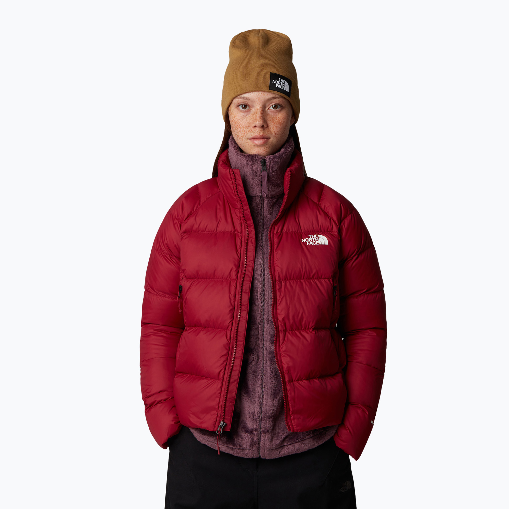 Geacă de puf pentru femei  The North Face Hyalite Down Jacket beetroot (Hyalite Down Jacket NF0A3Y4S1IX1)