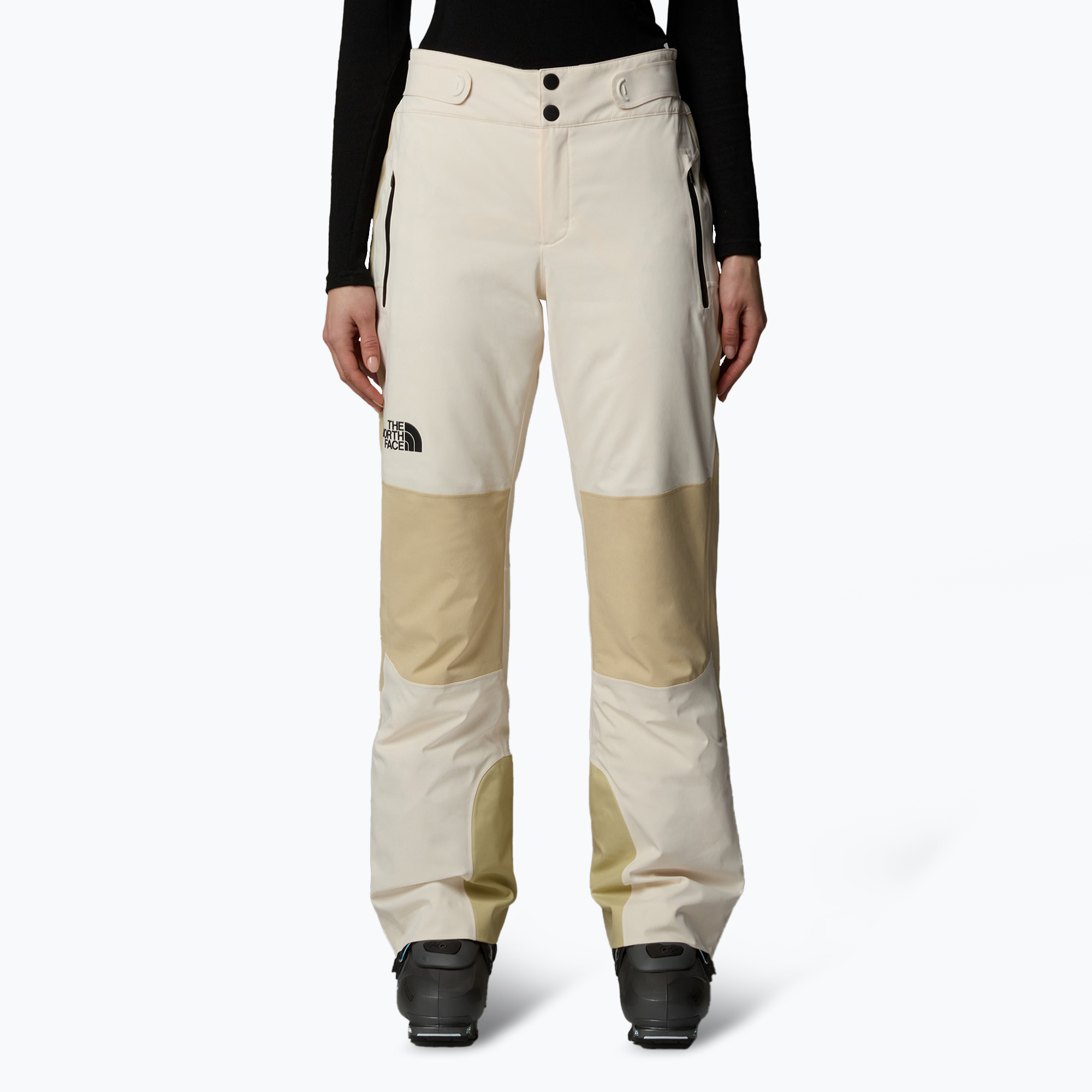 Pantaloni de schi pentru femei  The North Face Lenado white dune (Lenado NF0A87X1QLI1)