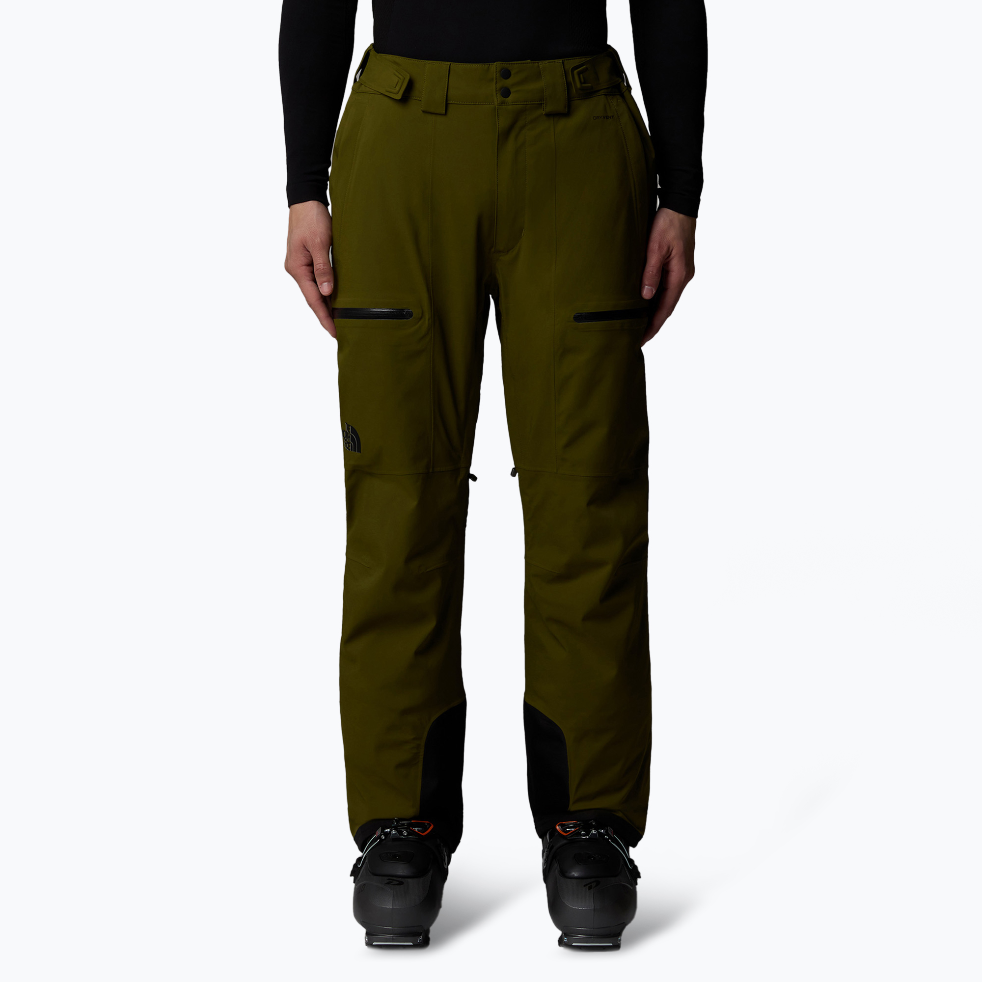 Pantaloni de schi pentru bărbați The North Face Chakal Regular forest olive (Chakal Regular NF0A87Y7PIB1)