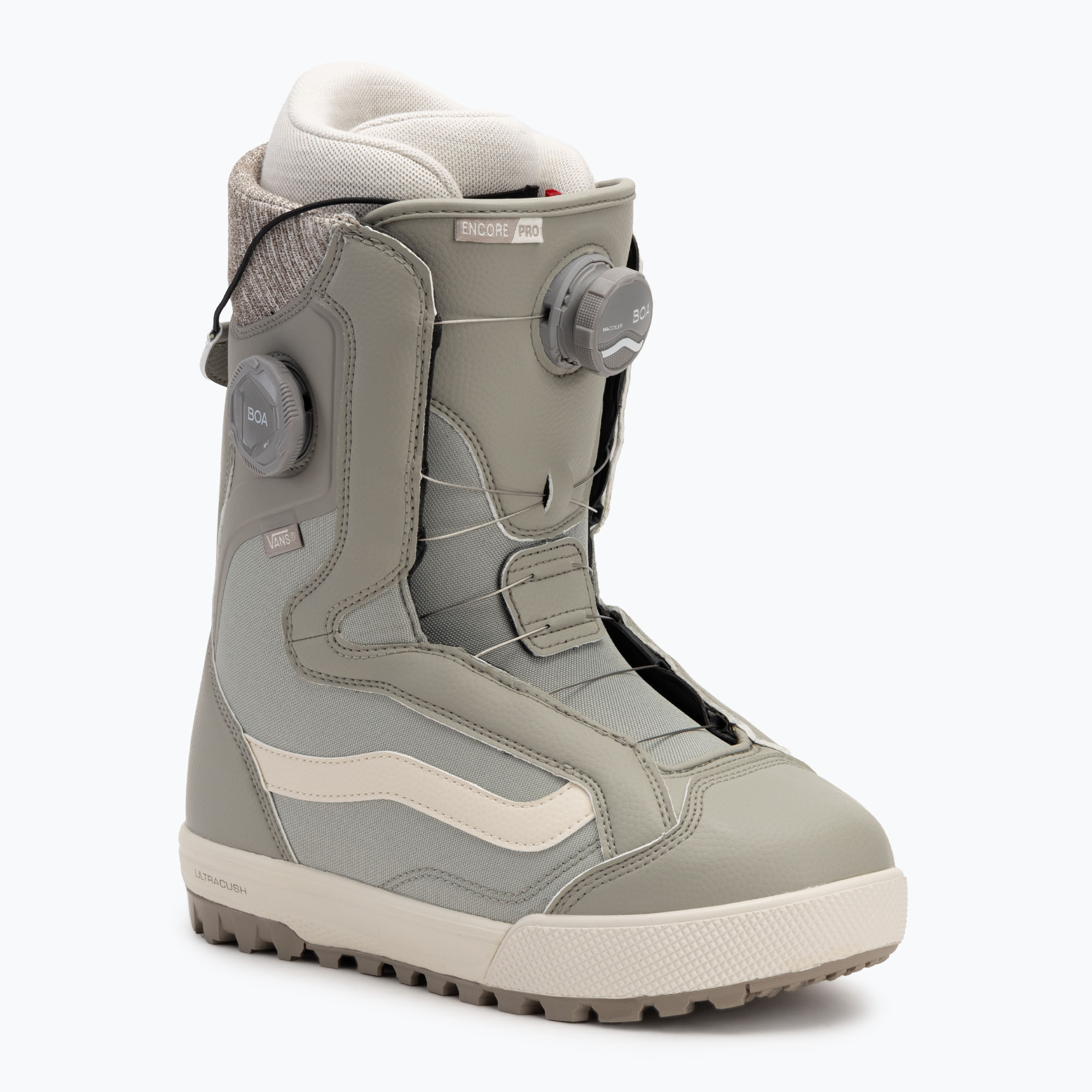 Cizme de snowboard pentru femei Vans Encore Pro khaki/white (Encore Pro VN0A3TFQKHW)