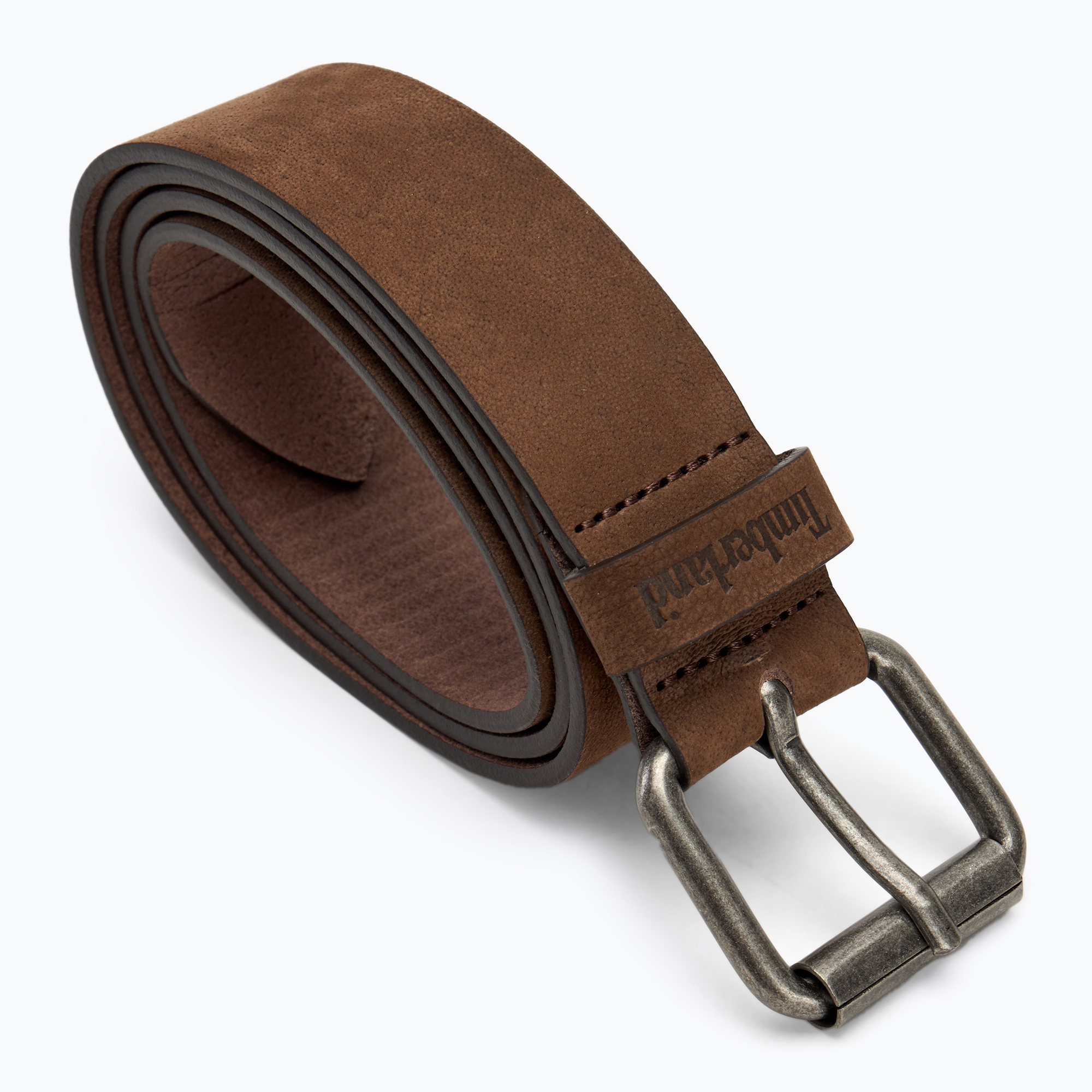 Curea de pantaloni pentru bărbați Timberland 35Mm Nubuck Belt dark brown (35Mm Nubuck Belt TB0A5MRS2421)