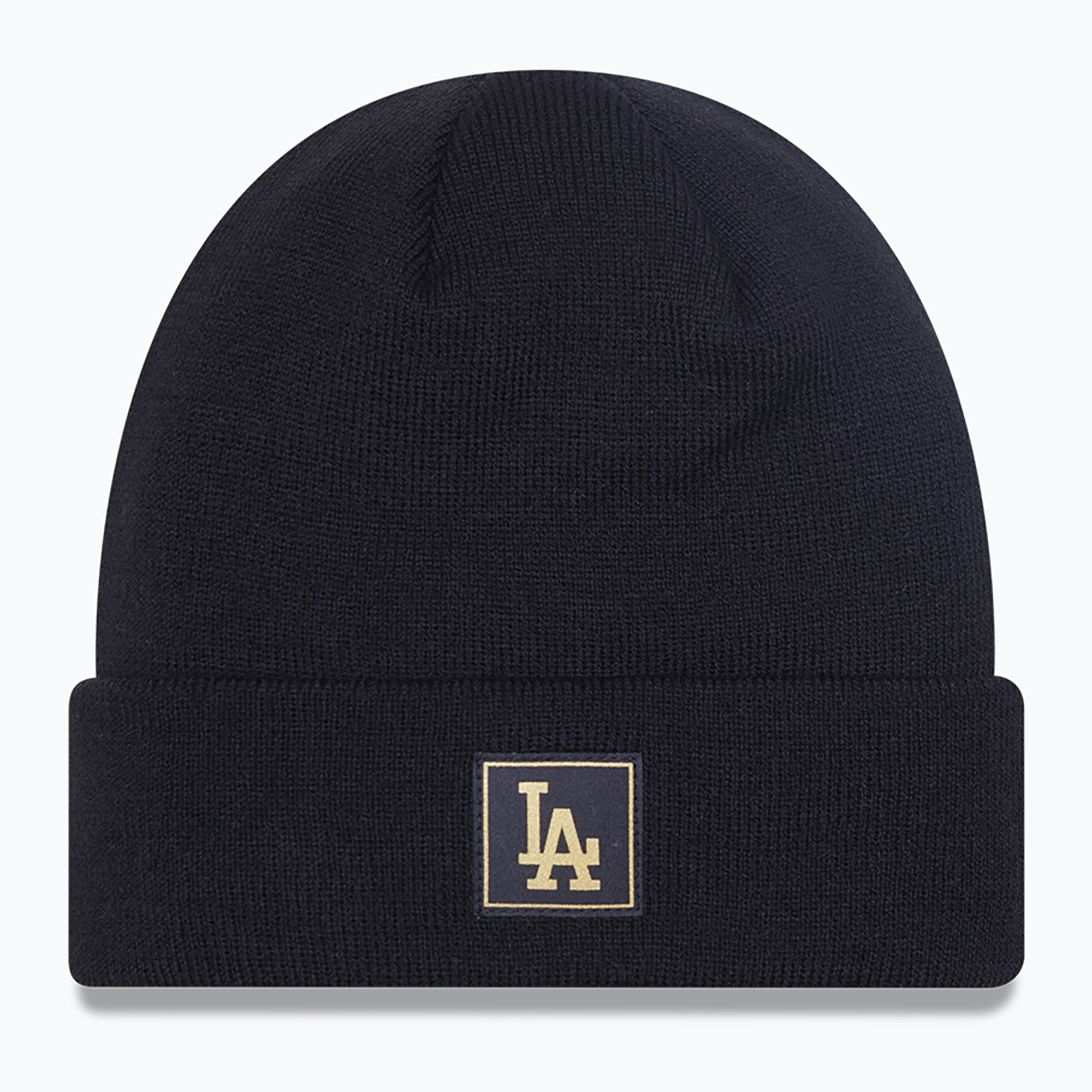New Era Metalic Badge Badge Cuff Knit Los Angeles Dodgers iarna capac negru (Metalic Badge Cuff Knit Los Angeles Dodgers 60424829)
