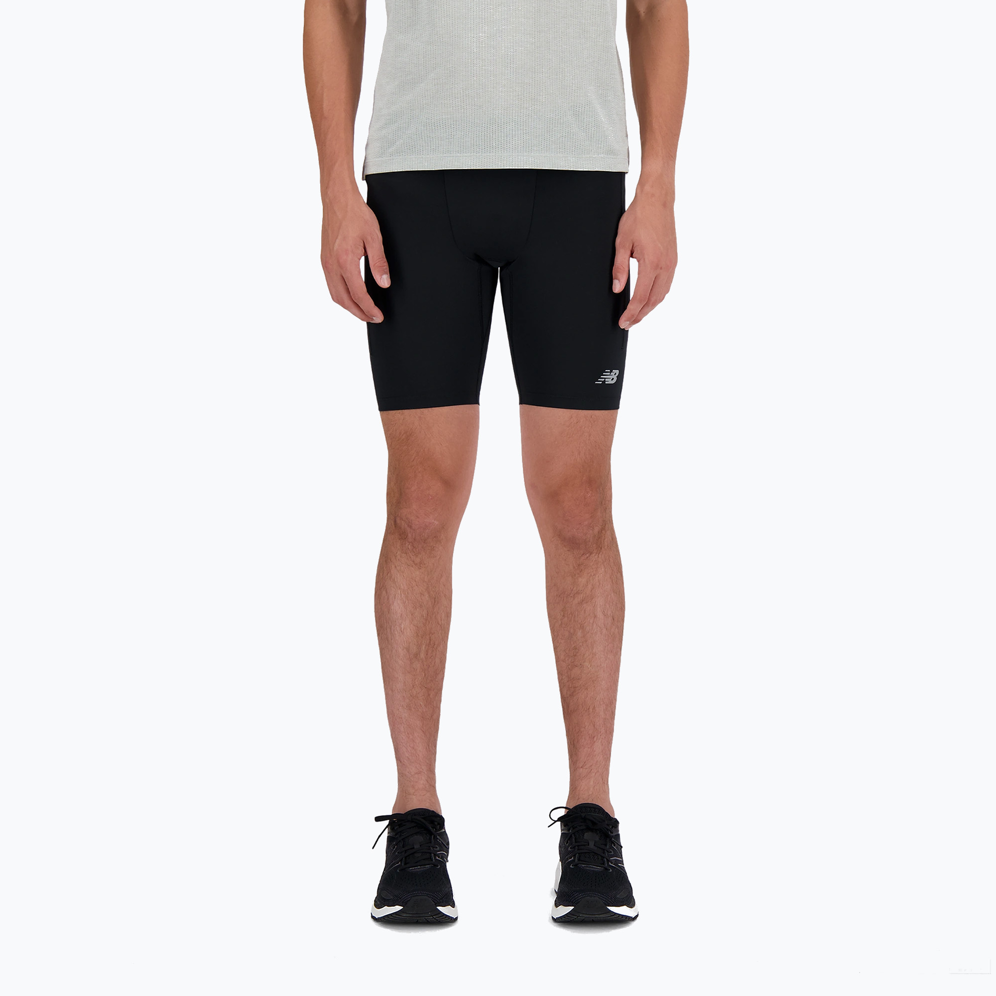 Pantaloni scurți pentru bărbați New Balance Athletics Sleek Run black (Athletics Sleek Run MS41271BK)