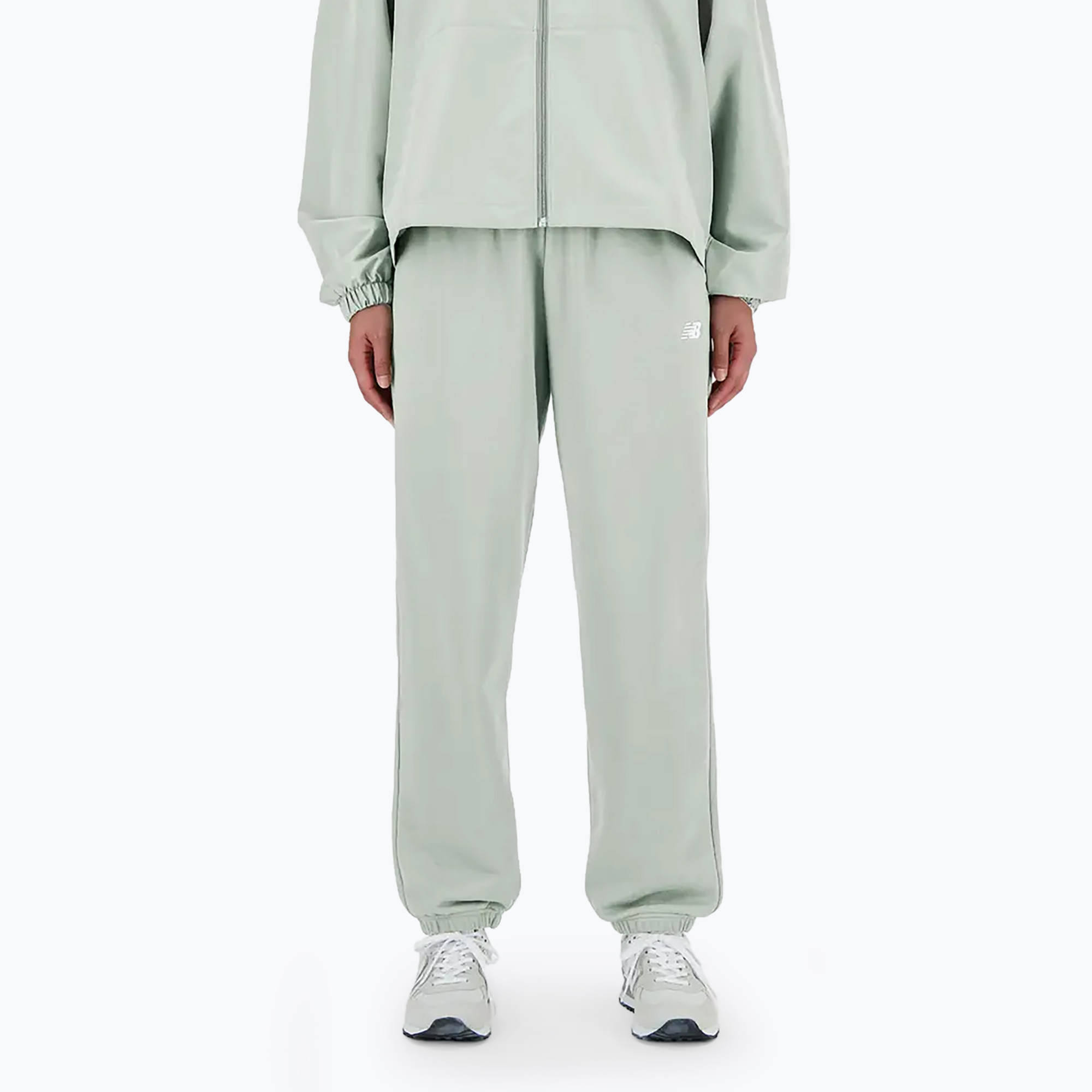 Pantaloni pentru femei  New Balance French Terry Jogger natural mint (French Terry Jogger WP41500NUM)